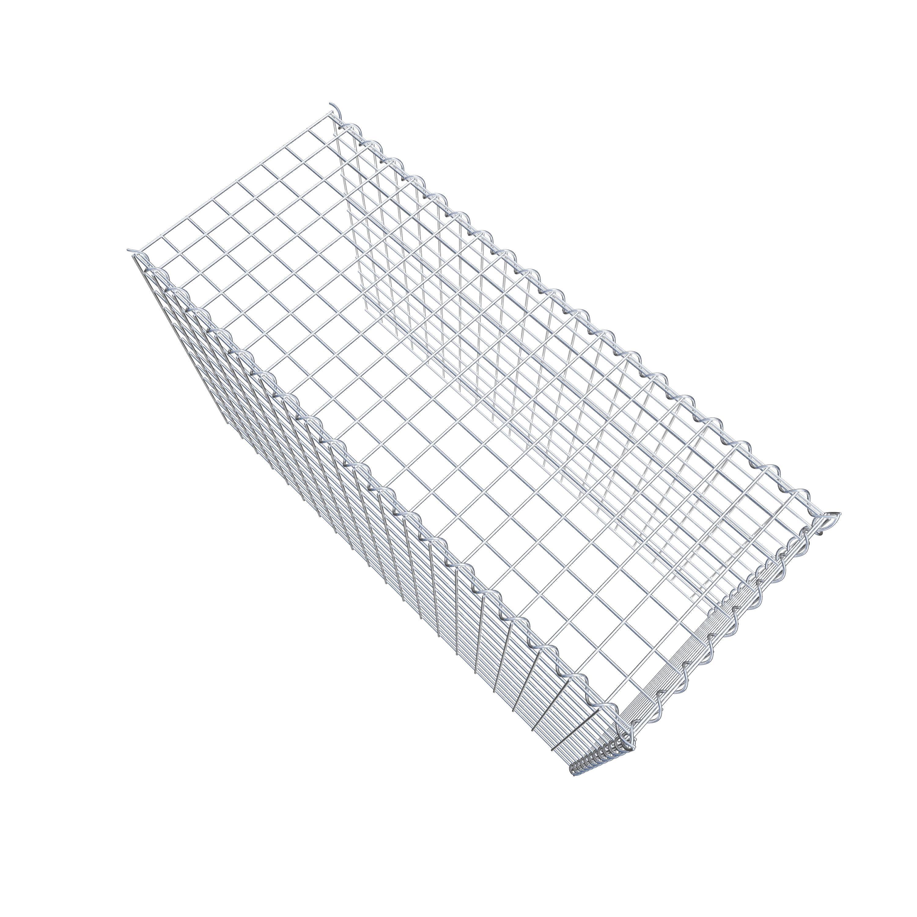 Grown-on gabion type 4 100 cm x 60 cm x 40 cm (L x H x D), mesh size 5 cm x 5 cm, spiral