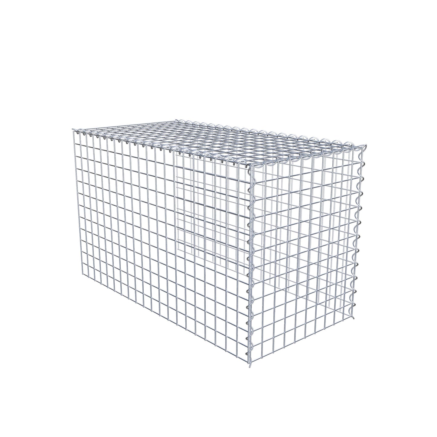 Extra gabion typ 4 100 cm x 60 cm x 50 cm (L x H x D), maskstorlek 5 cm x 5 cm, spiral