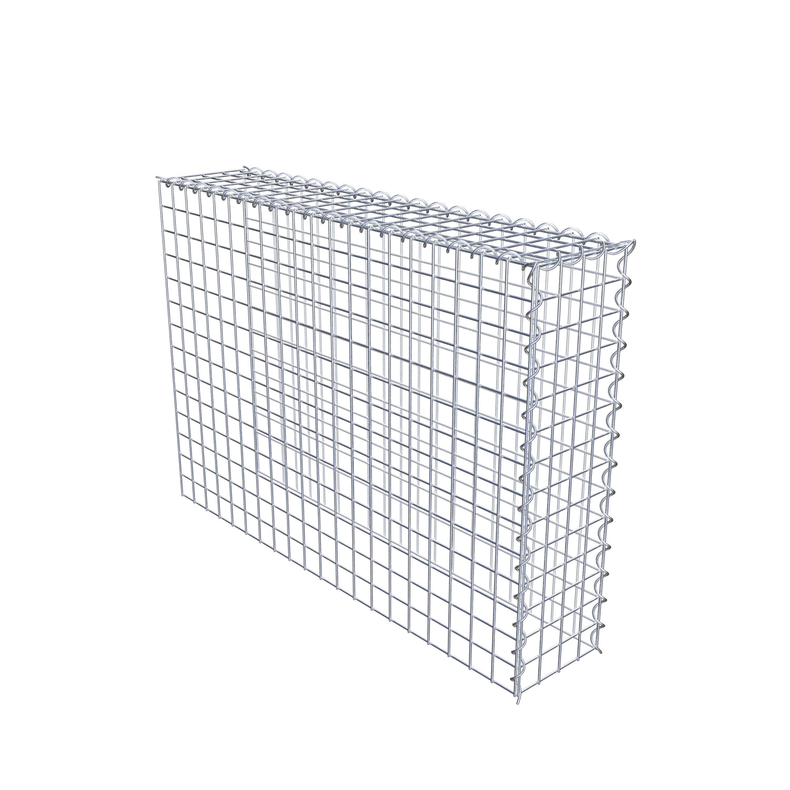 Grown-on gabion type 4 100 cm x 70 cm x 20 cm (L x H x D), mesh size 5 cm x 5 cm, spiral