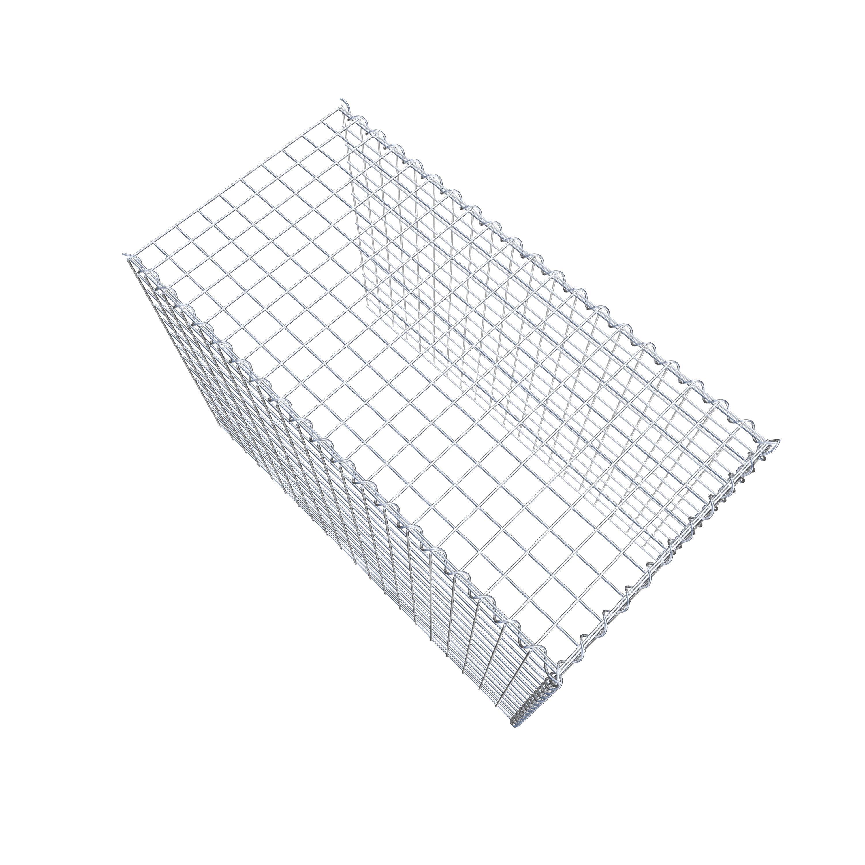 Grown-on gabion type 4 100 cm x 70 cm x 50 cm (L x H x D), mesh size 5 cm x 5 cm, spiral