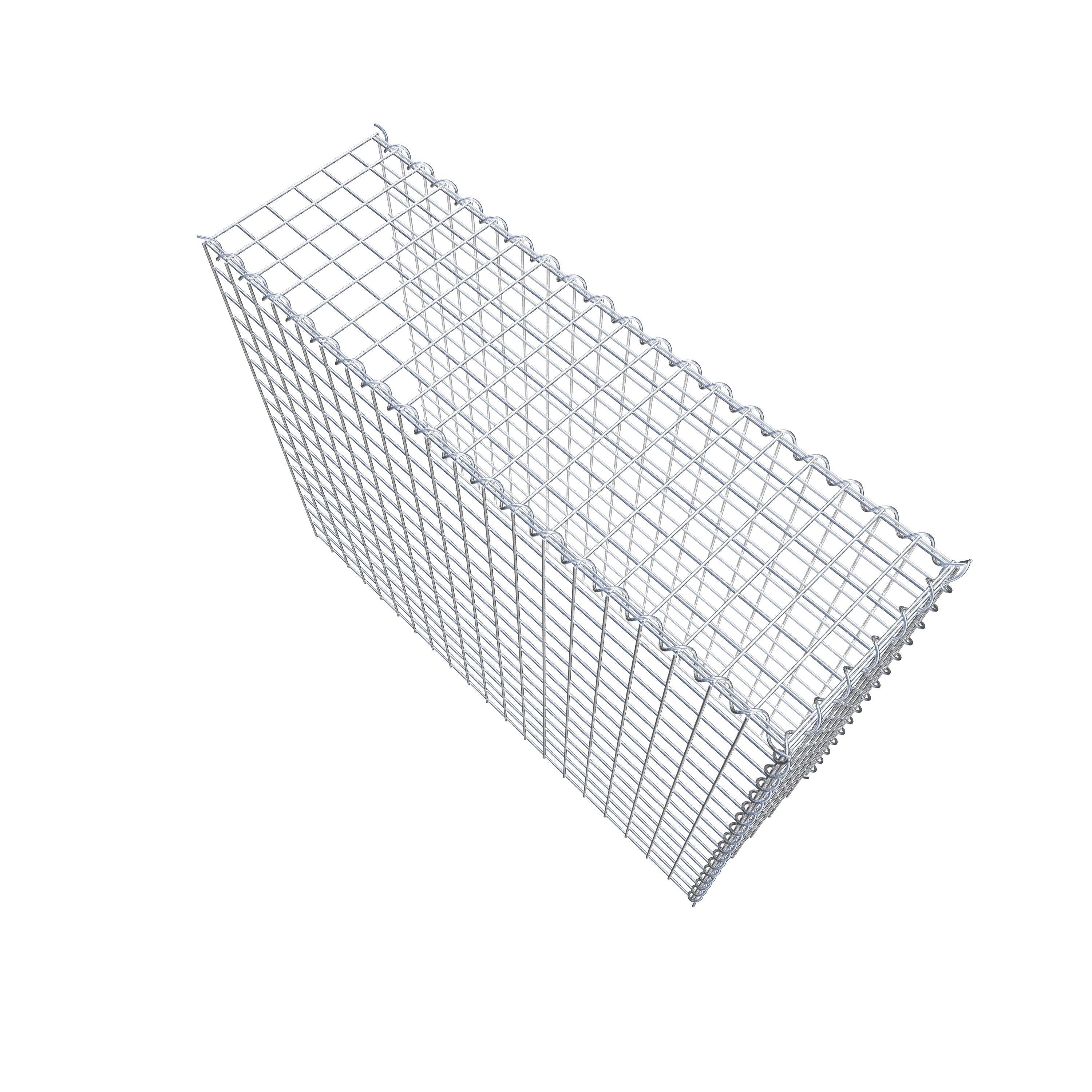 Grown-on gabion type 4 100 cm x 80 cm x 30 cm (L x H x D), mesh size 5 cm x 5 cm, spiral