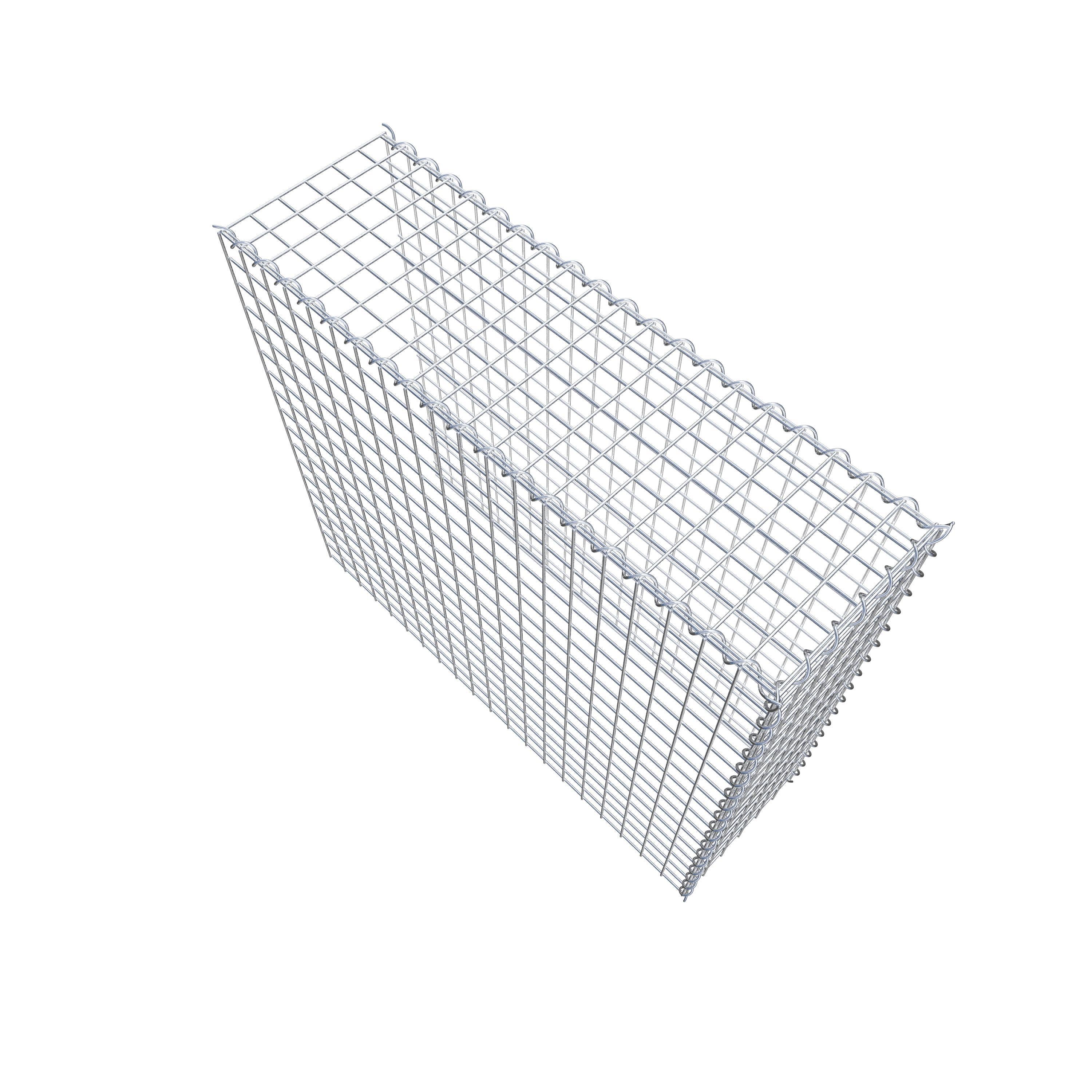 Gavión adulto tipo 4 100 cm x 90 cm x 30 cm (largo x alto x profundidad), tamaño de malla 5 cm x 5 cm, espiral