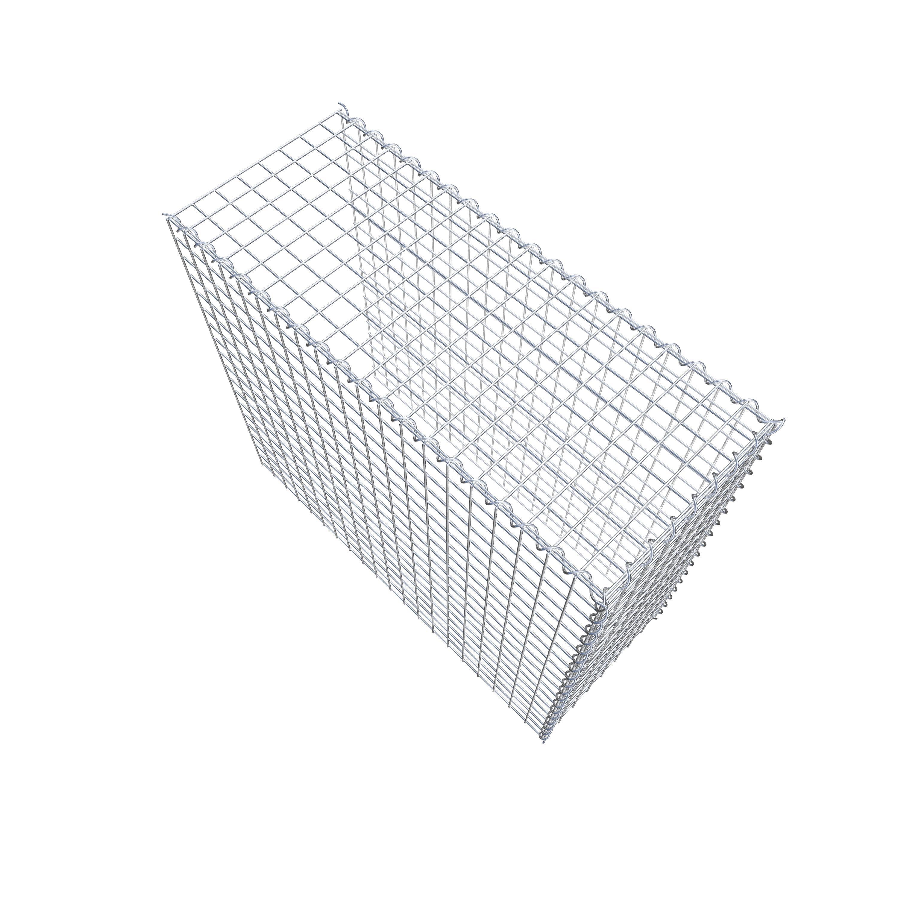 Opvokset gabion type 4 100 cm x 90 cm x 40 cm (L x H x D), maskestørrelse 5 cm x 5 cm, spiral