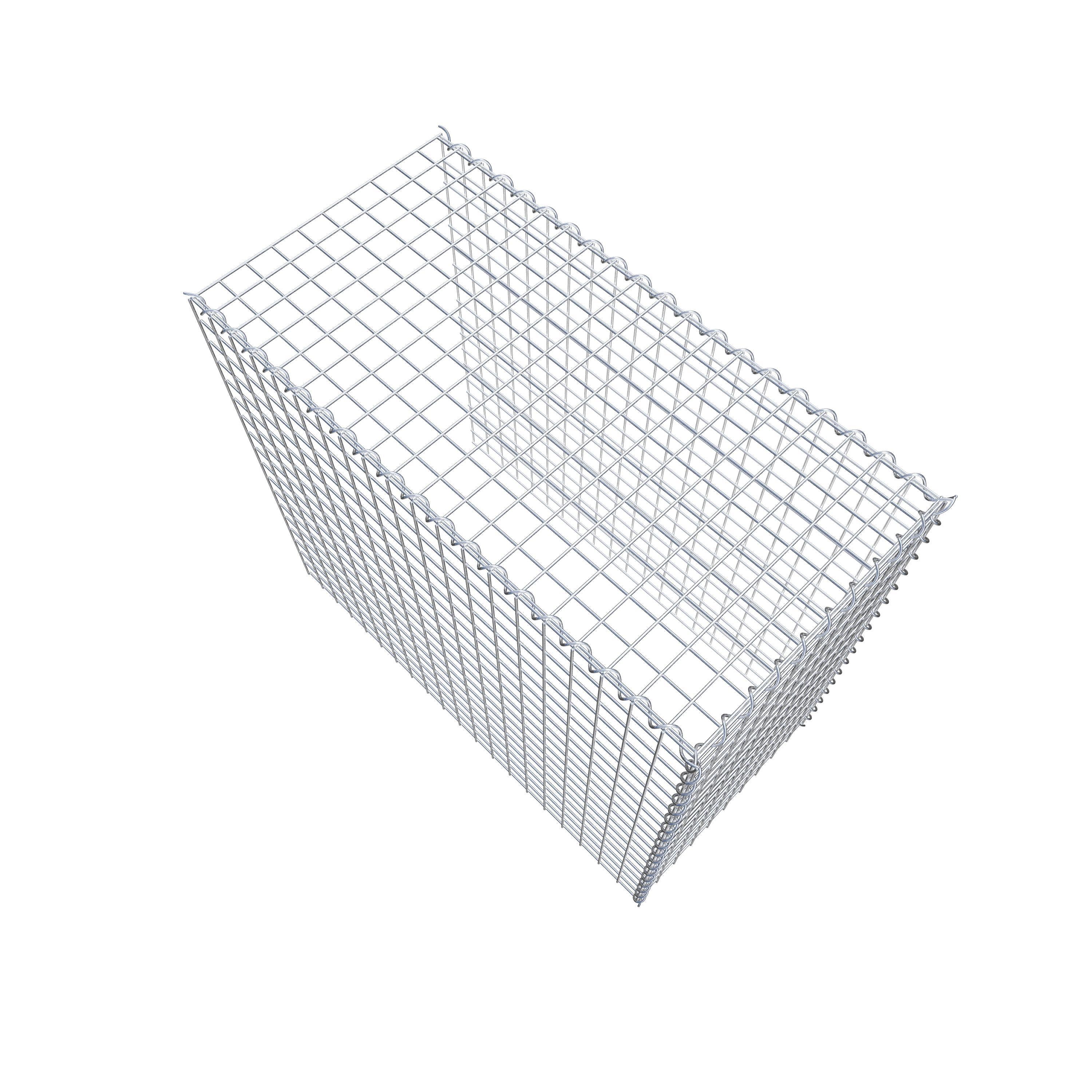 Grown-on gabion type 4 100 cm x 90 cm x 50 cm (L x H x D), mesh size 5 cm x 5 cm, spiral