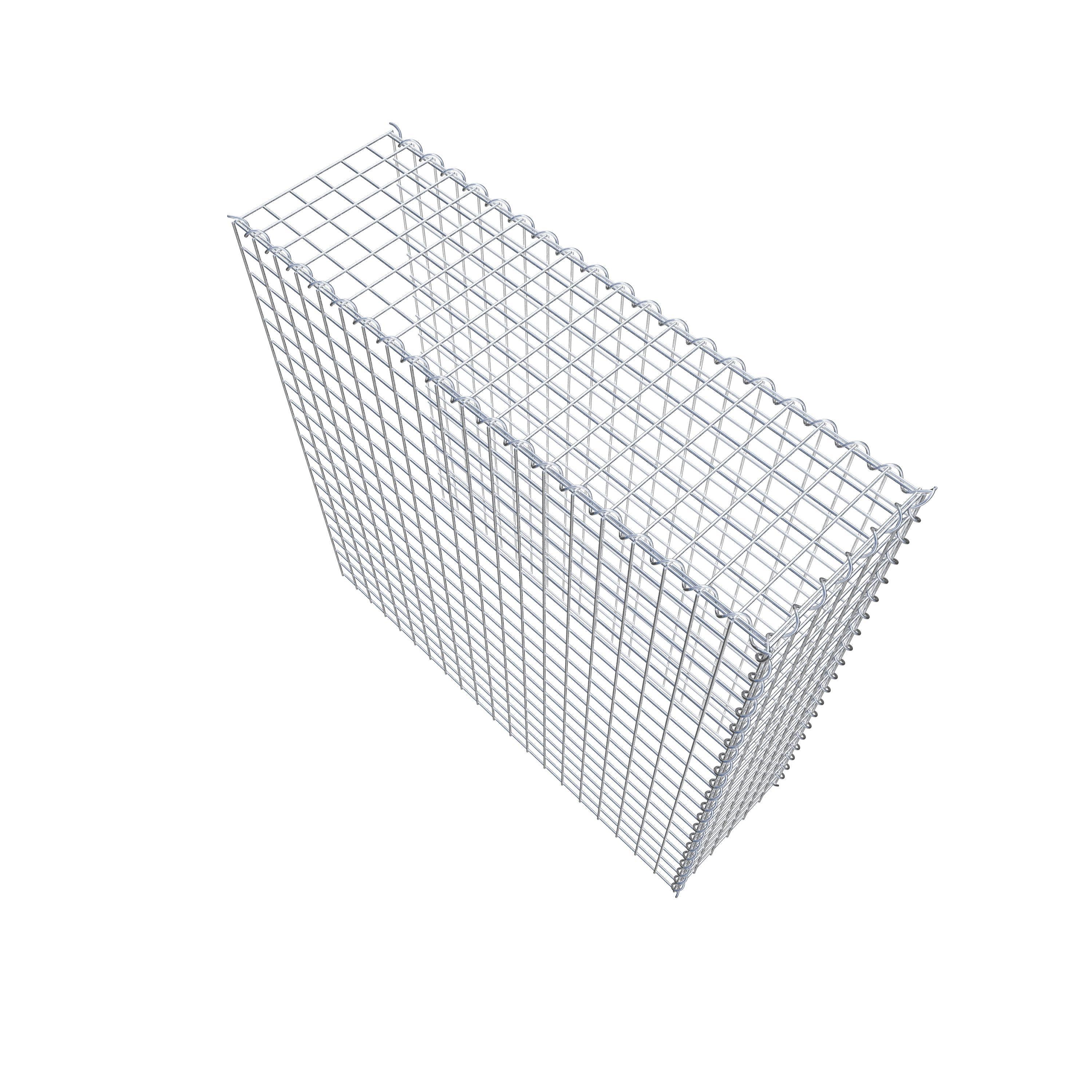 Add-on schanskorf type 4 100 cm x 100 cm x 30 cm (L x H x D), maaswijdte 5 cm x 5 cm, spiraalvormig