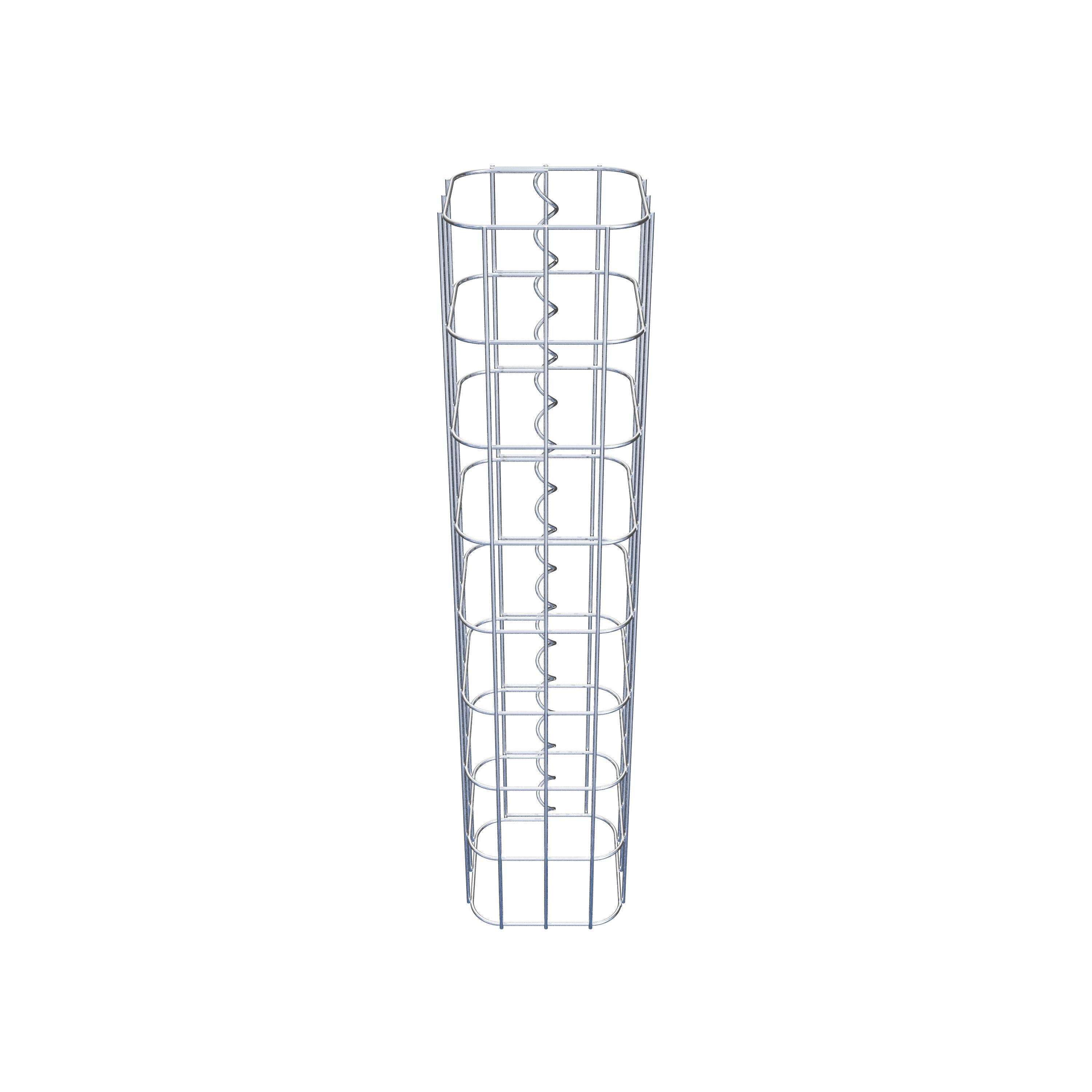 Gabionpelare fyrkant 17 cm x 17 cm, 80 cm hög, MW 5 cm x 10 cm