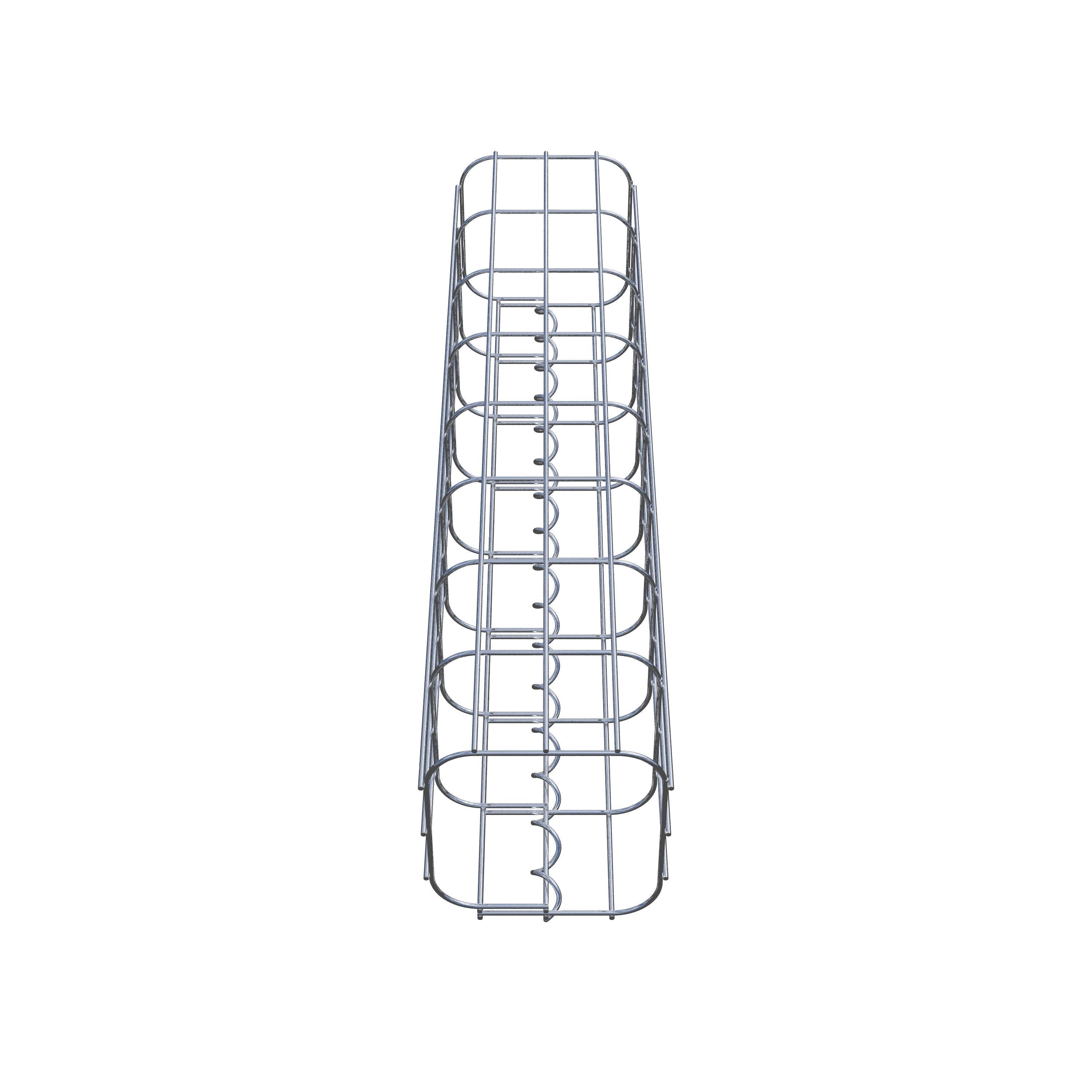 Gabionpelare fyrkant 17 cm x 17 cm, 80 cm hög, MW 5 cm x 10 cm