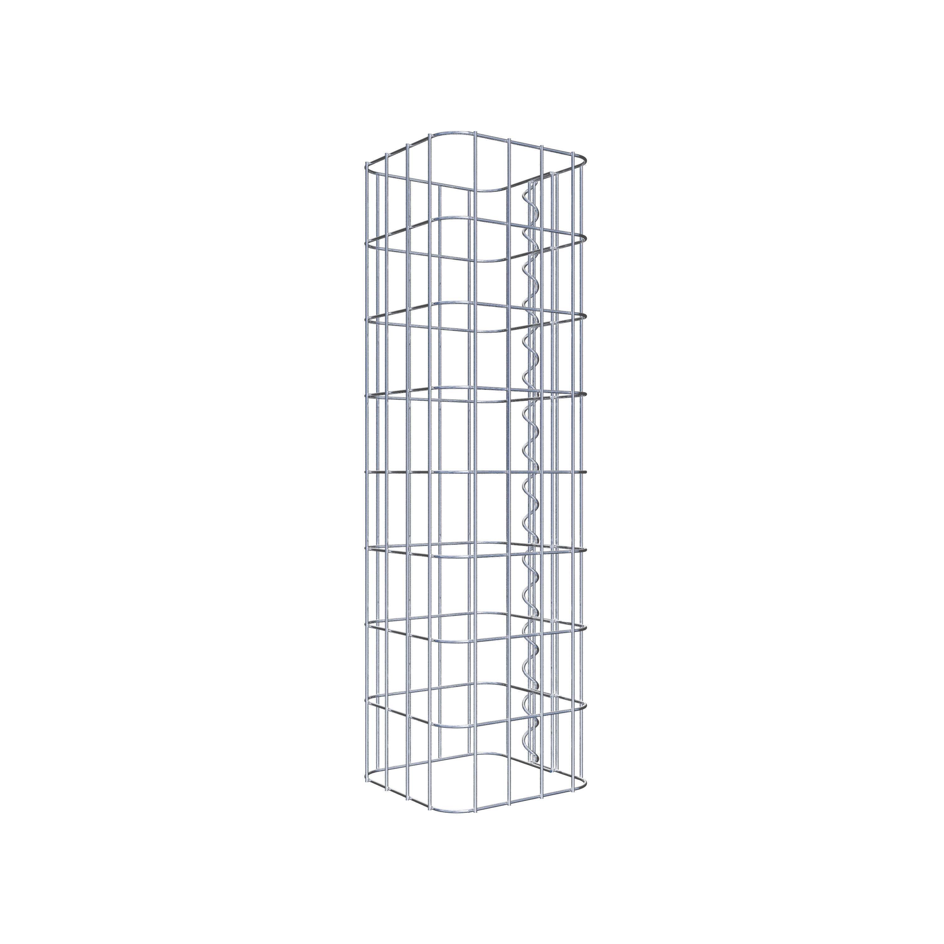 Gabion column square 22 cm x 22 cm, 80 cm height, MW 5 cm x 10 cm