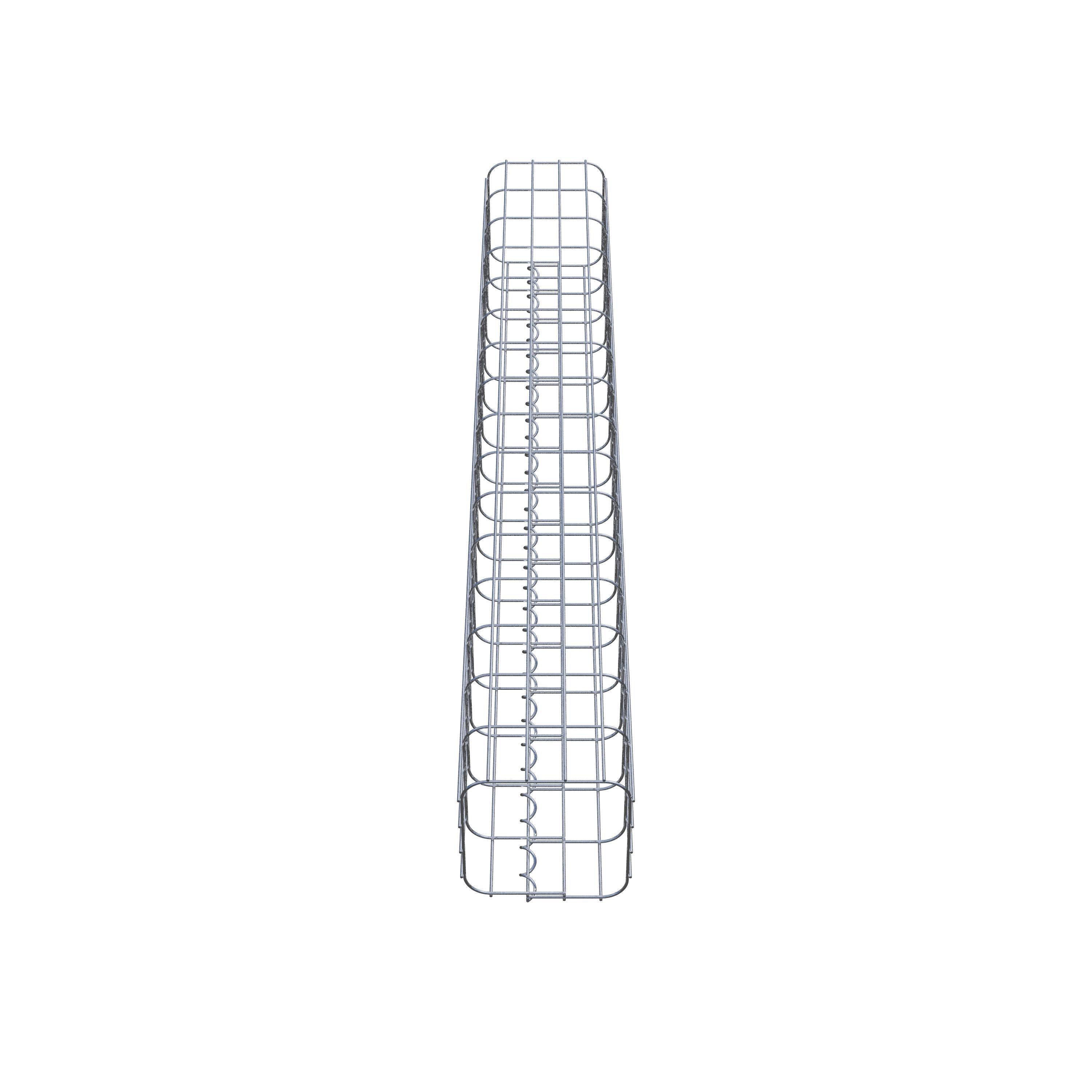 Gabion column square 22 cm x 22 cm, 160 cm height, MW 5 cm x 10 cm