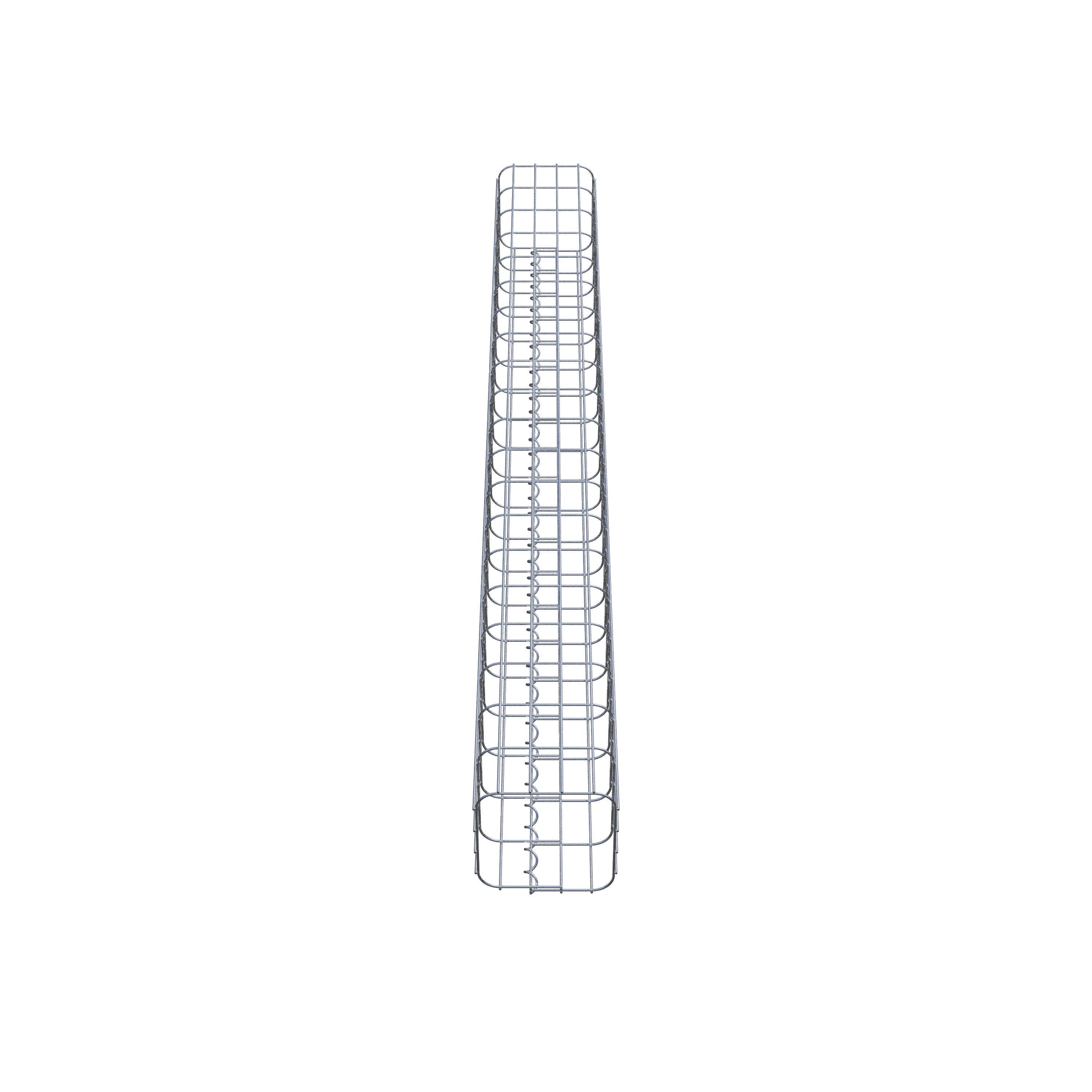 Gabion column square 22 cm x 22 cm, 200 cm high, MW 5 cm x 10 cm