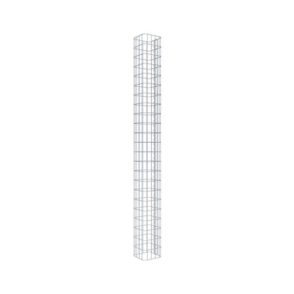 Gabion column square 22 cm x 22 cm, 230 cm high, MW 5 cm x 10 cm