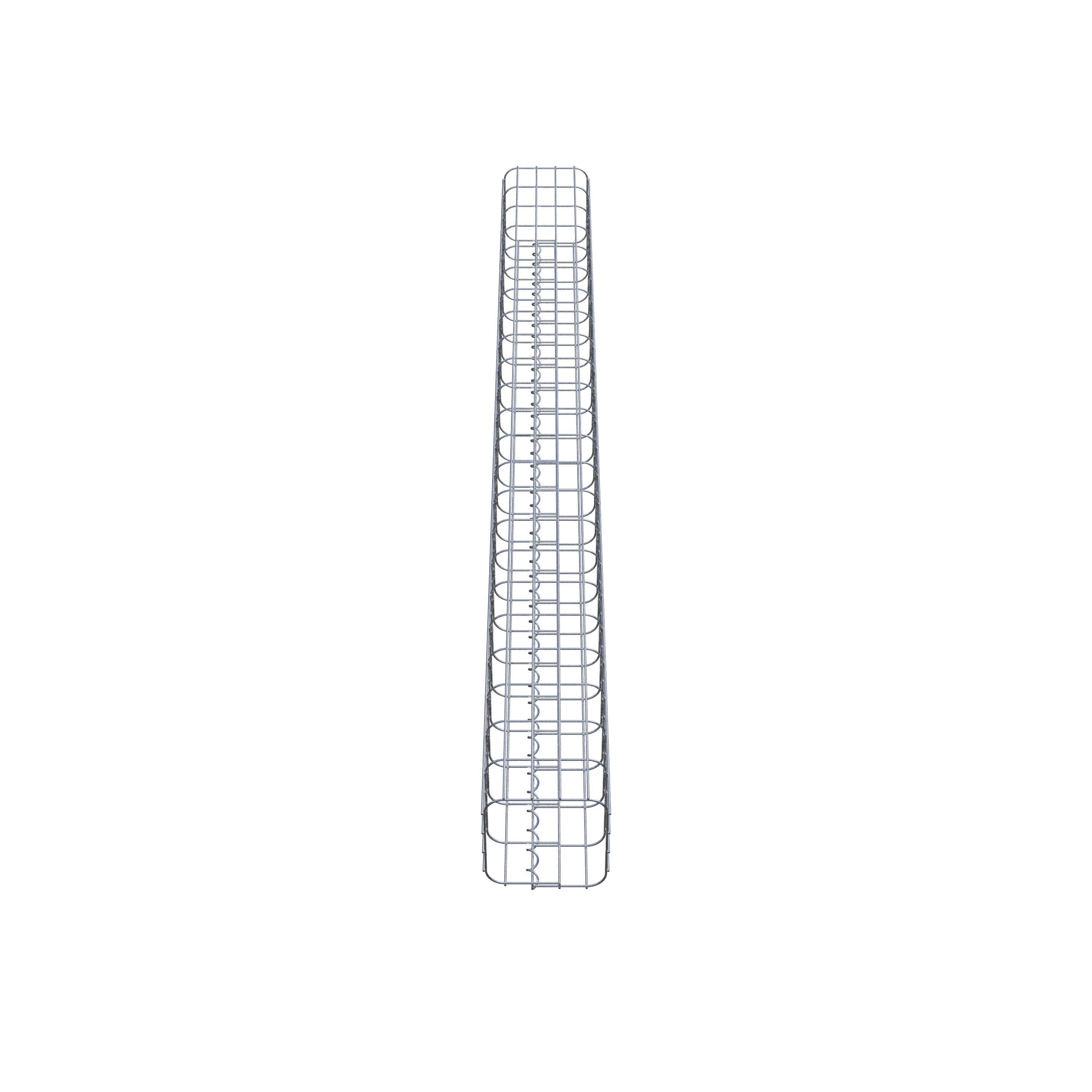 Gabion column square 22 cm x 22 cm, 230 cm high, MW 5 cm x 10 cm