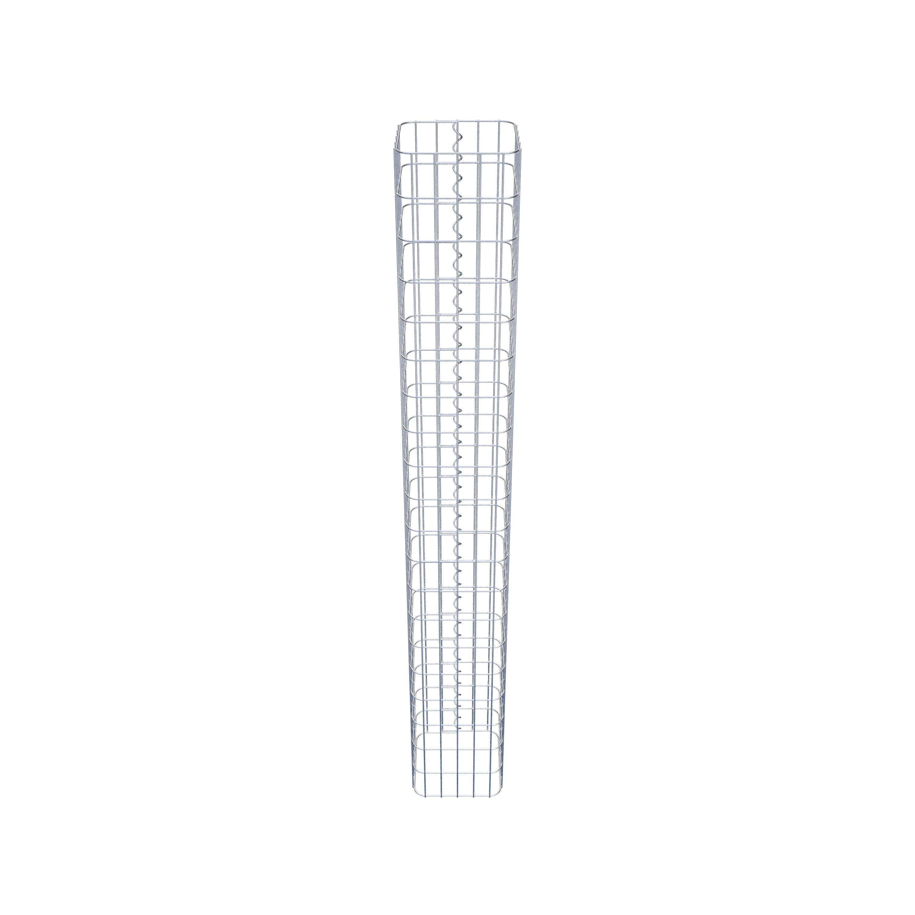 Gabion column square 27 cm x 27 cm, 200 cm high, MW 5 cm x 10 cm