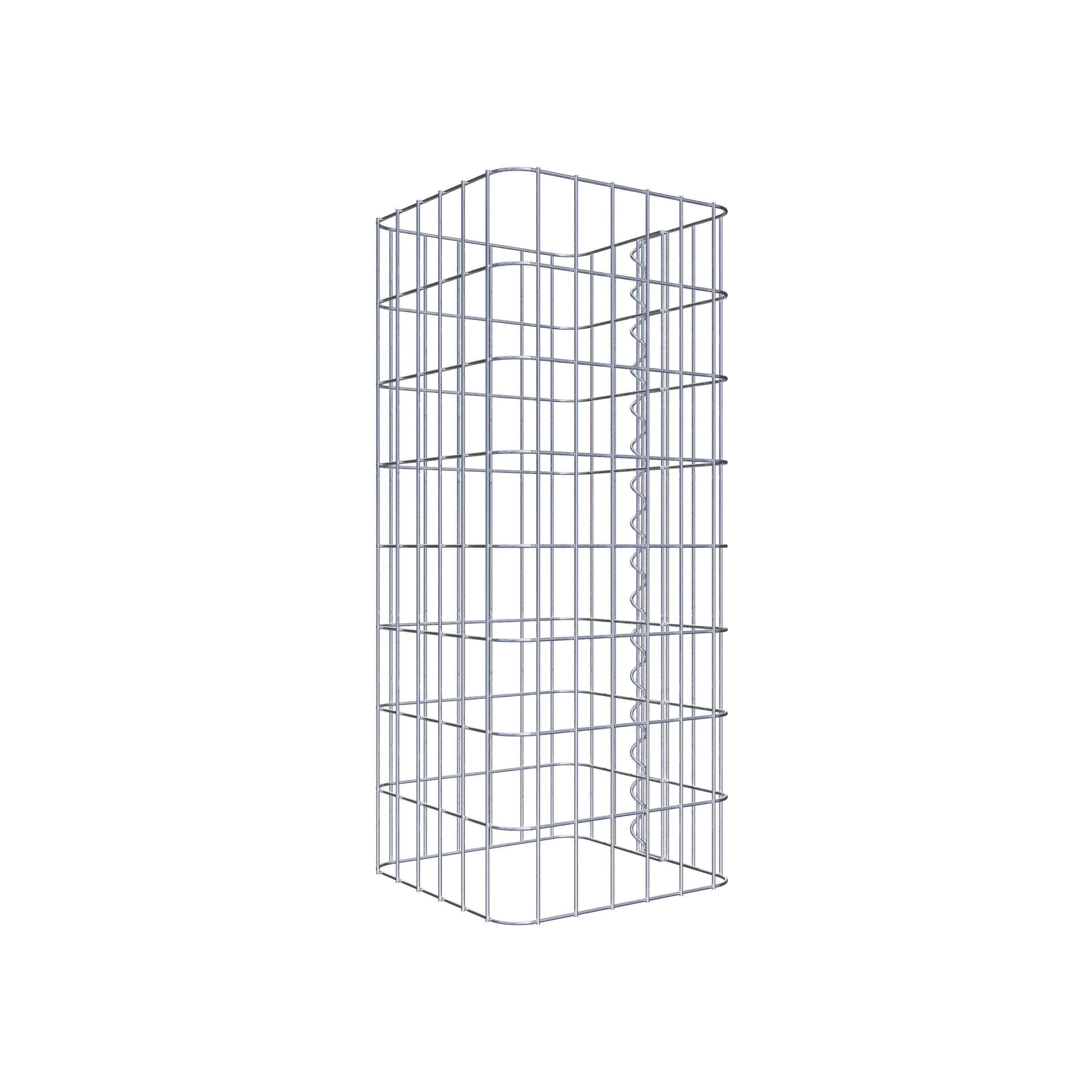 Gabion column square 32 cm x 32 cm, 80 cm height, MW 5 cm x 10 cm