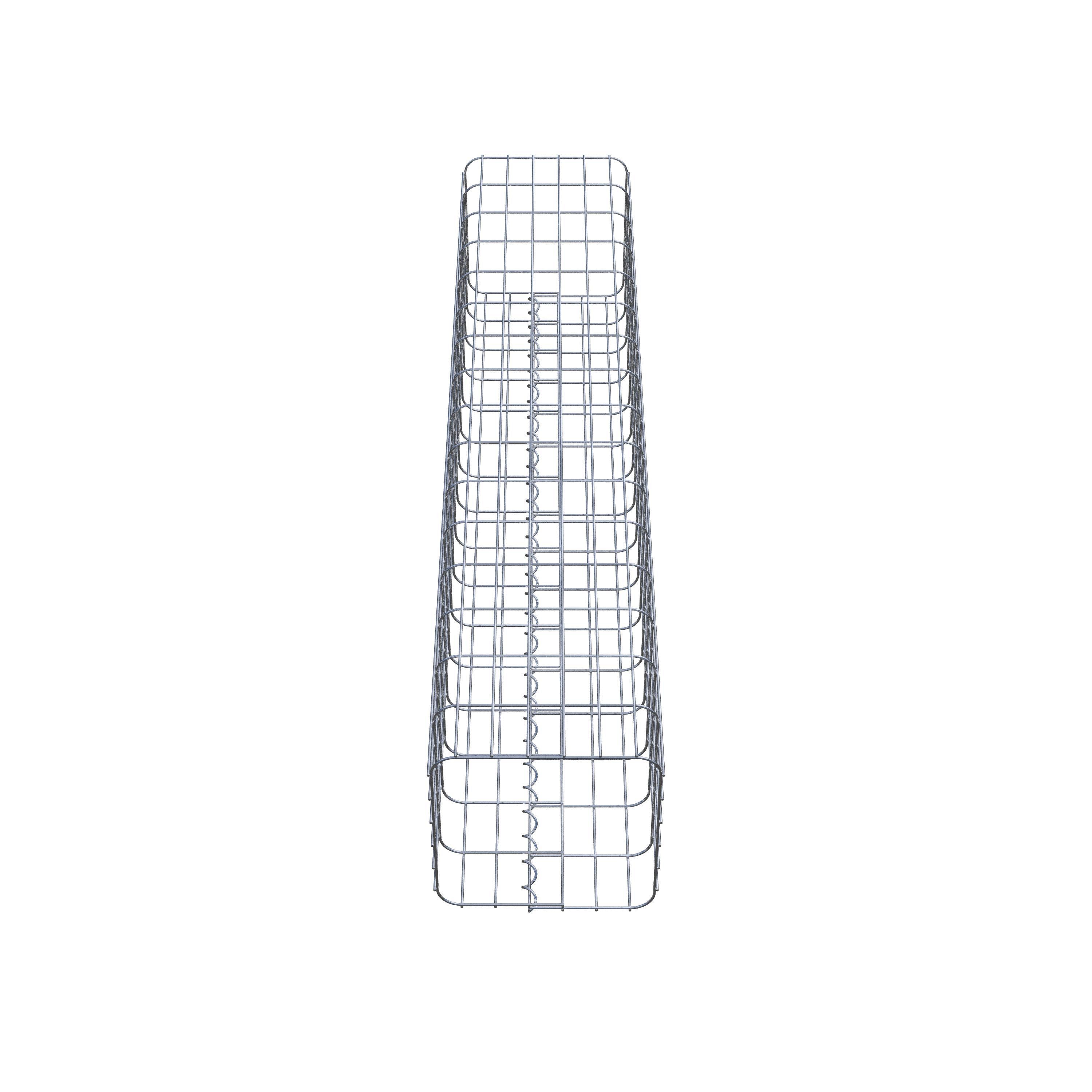 Columna de gaviones angular 32 cm x 32 cm, 160 cm de altura, MW 5 cm x 10 cm