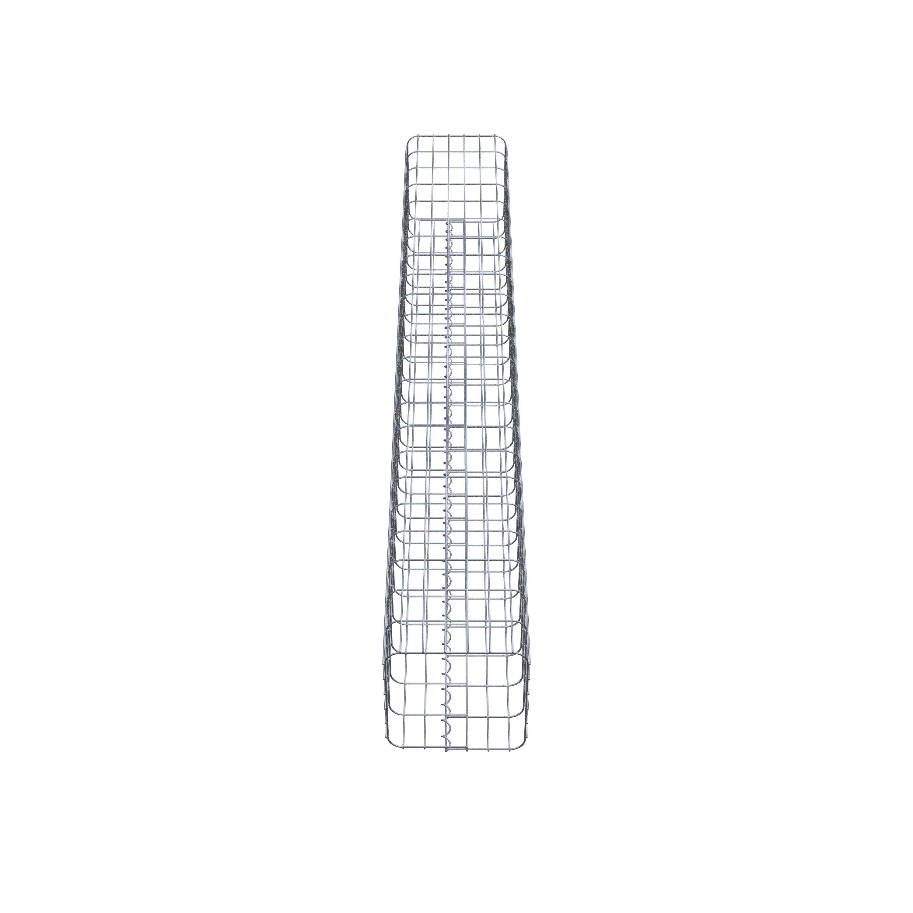 Gabion column square 32 cm x 32 cm, 230 cm height, MW 5 cm x 10 cm