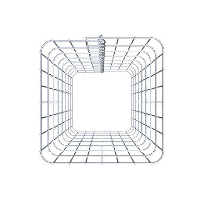 Gabionsøjle firkantet 37 cm x 37 cm, 80 cm højde, MW 5 cm x 10 cm