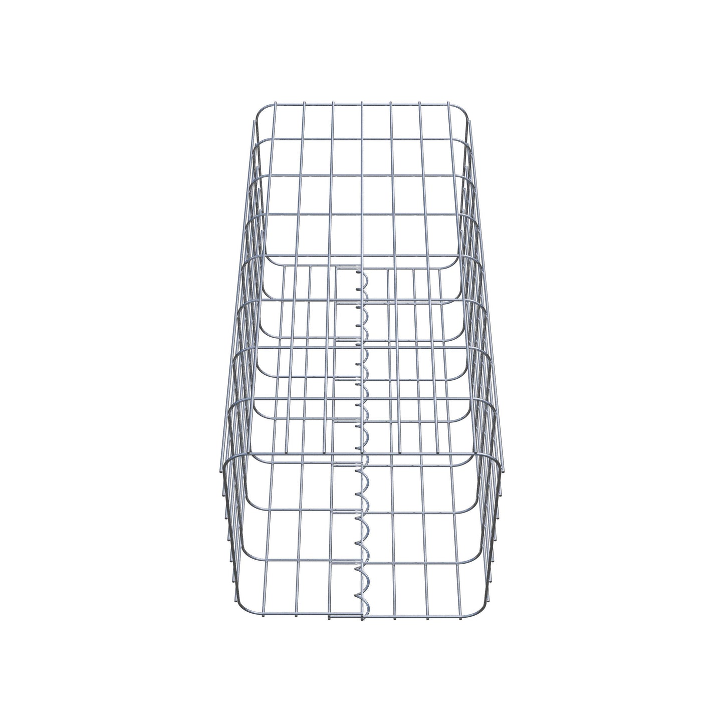 Gabionsøjle firkantet 37 cm x 37 cm, 80 cm højde, MW 5 cm x 10 cm