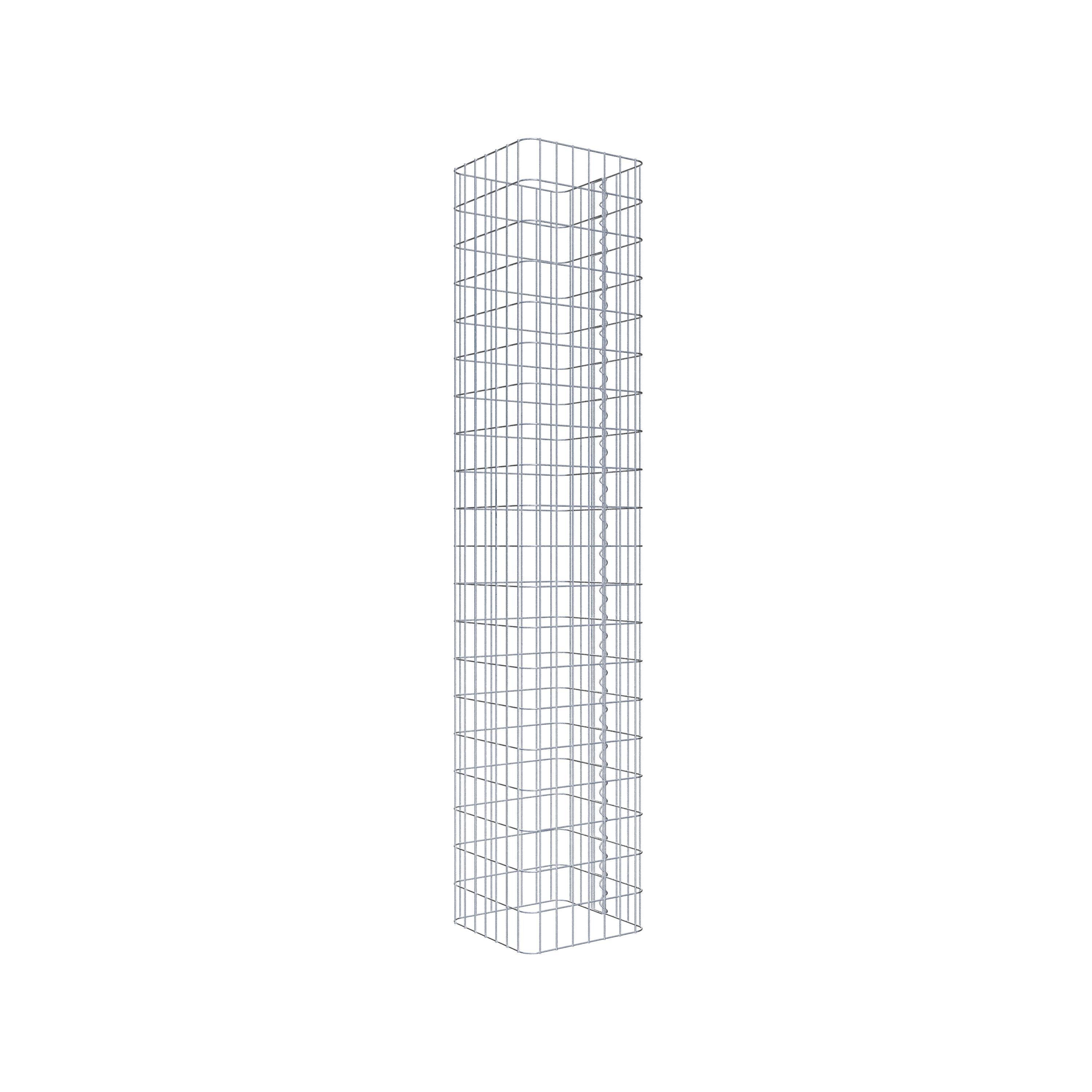 Gabion column square 37 cm x 37 cm, 200 cm high, MW 5 cm x 10 cm