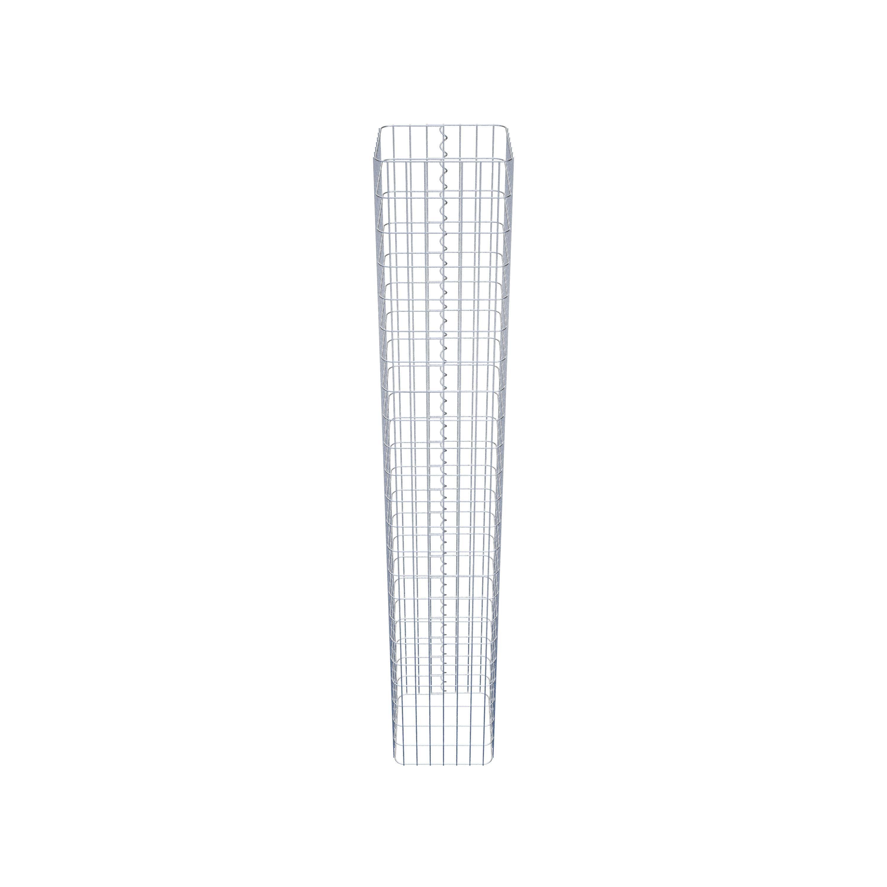 Gabion column square 37 cm x 37 cm, 230 cm height, MW 5 cm x 10 cm