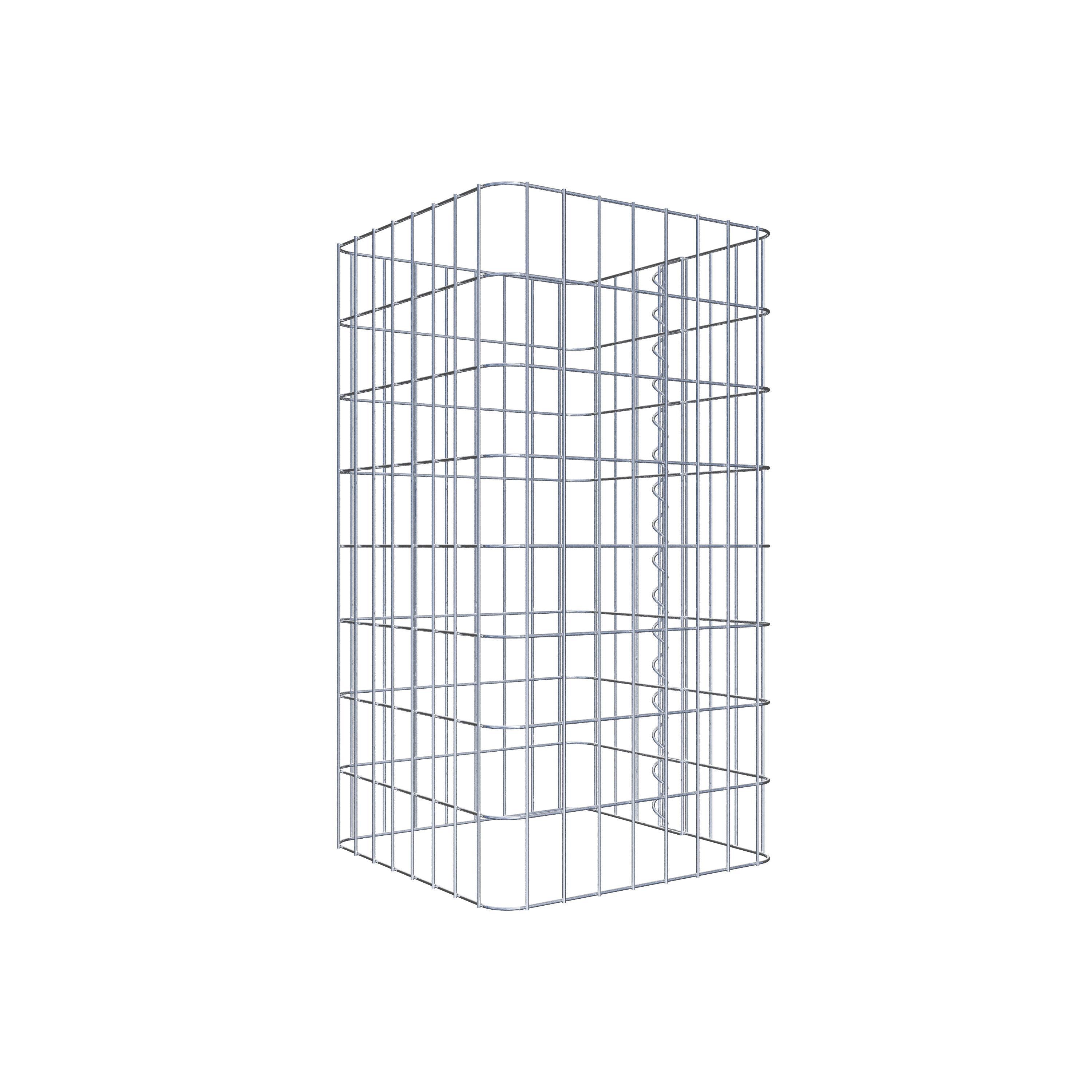 Gabion column square 42 cm x 42 cm, 80 cm height, MW 5 cm x 10 cm