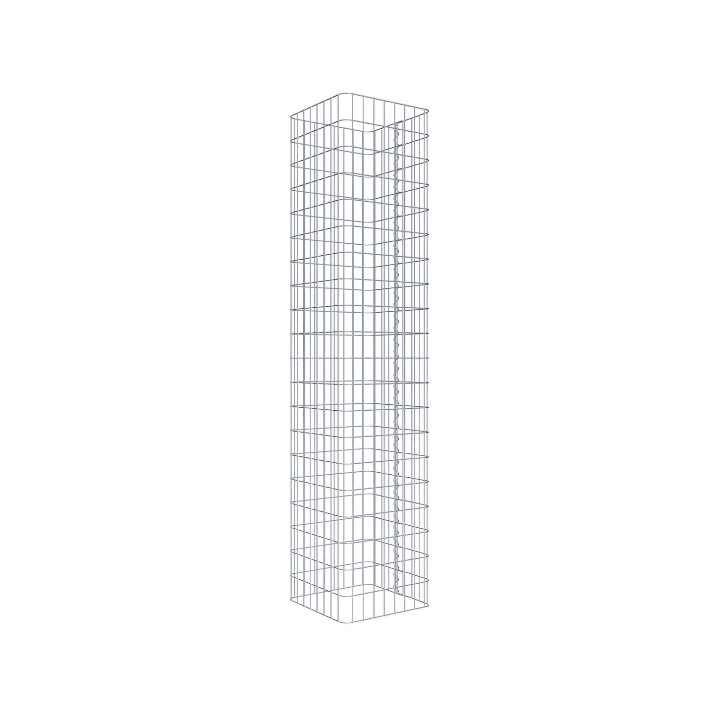 Gabion column square 42 cm x 42 cm, 200 cm high, MW 5 cm x 10 cm