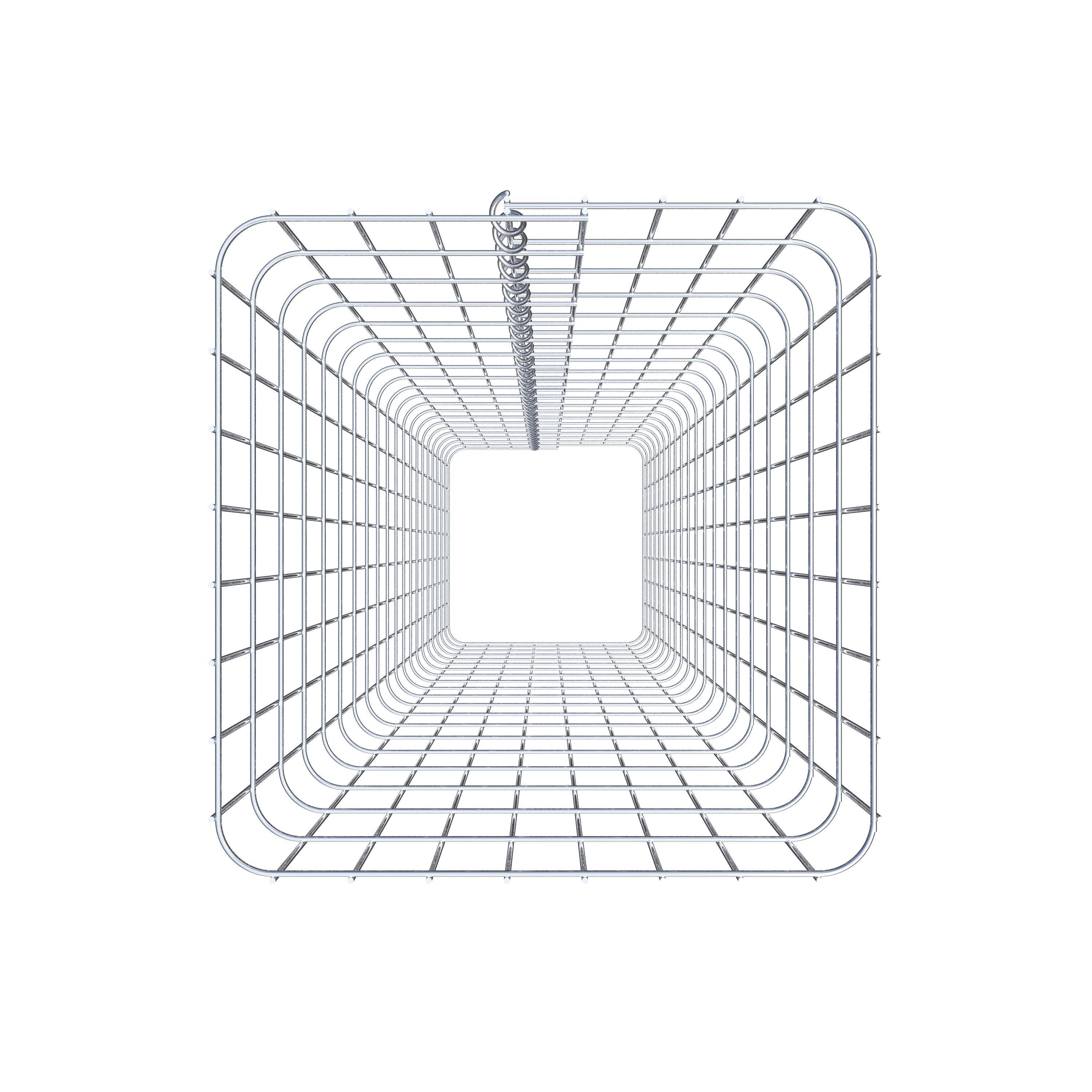 Coluna de gabião quadrada 42 cm x 42 cm, 200 cm de altura, PM 5 cm x 10 cm