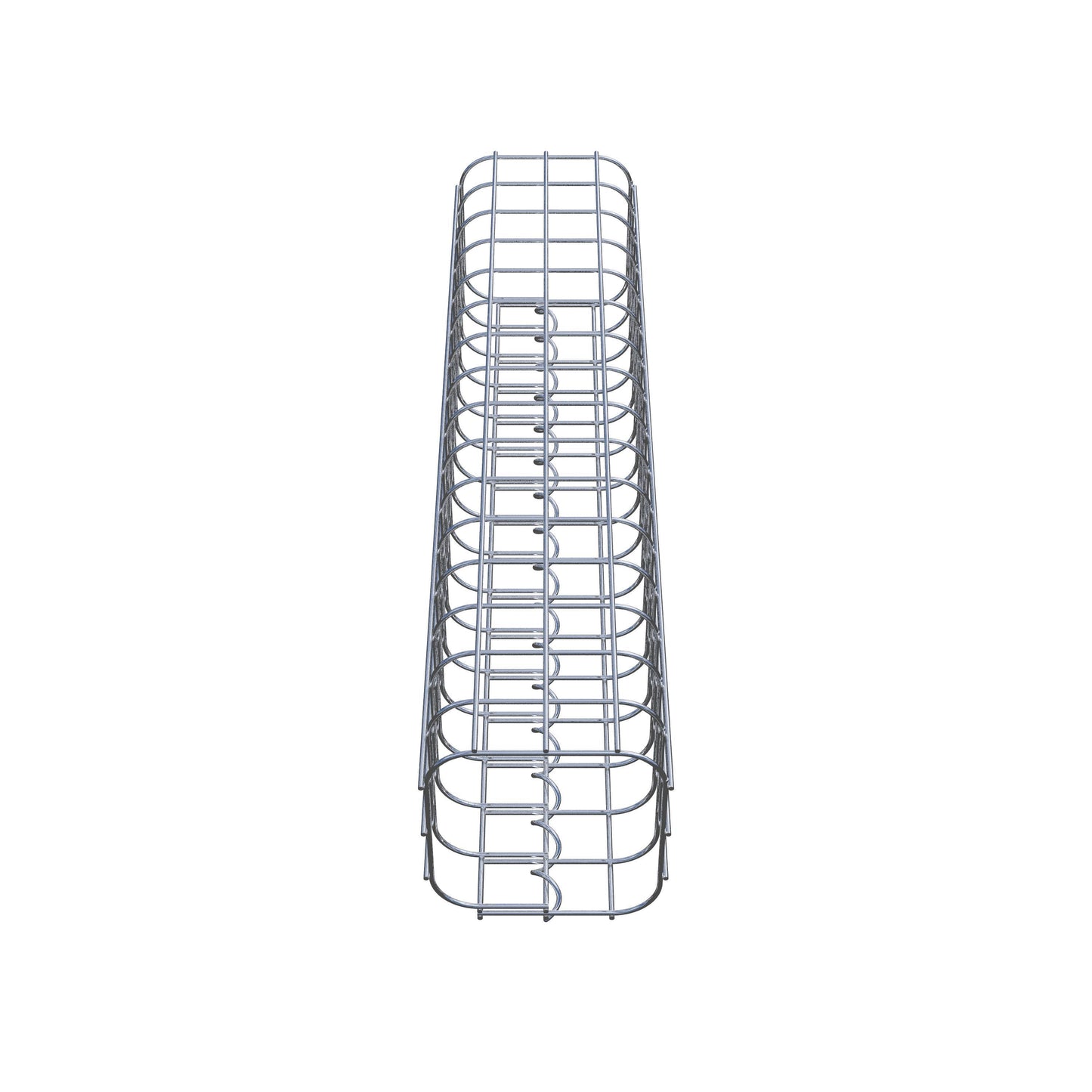 Colonna di gabbioni quadrata 17 cm x 17 cm, alta 80 cm, MW 5 cm x 5 cm