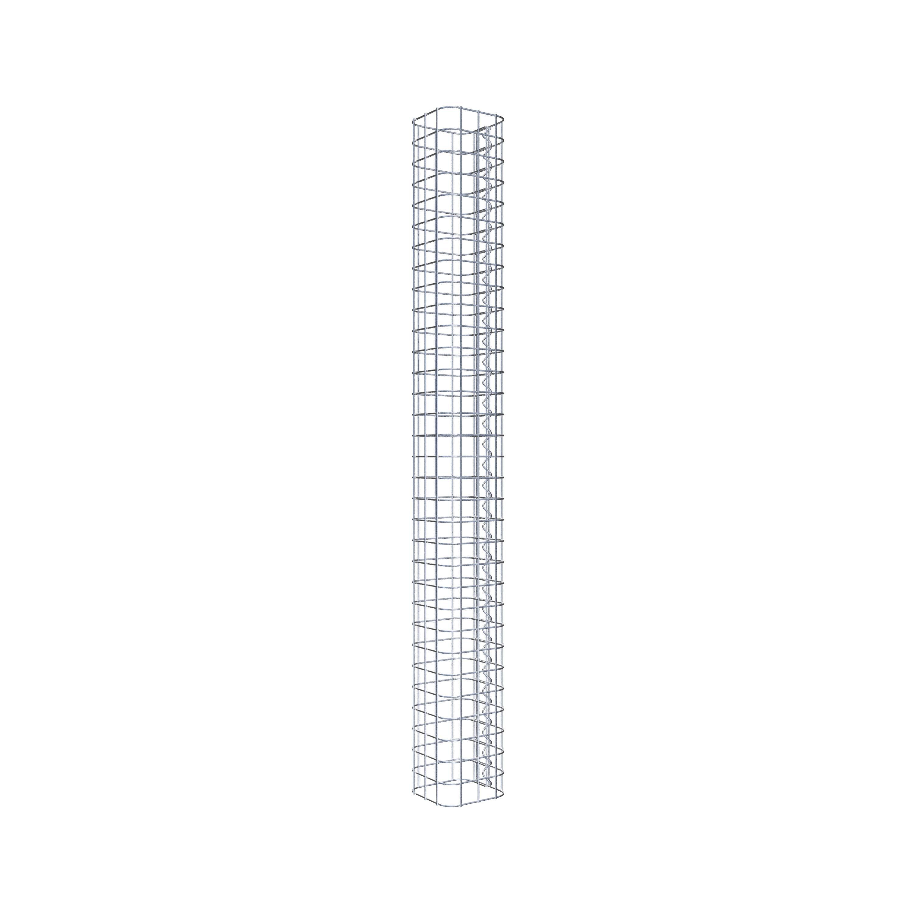 Gabionsøjle firkantet 17 cm x 17 cm, 160 cm højde, MW 5 cm x 5 cm