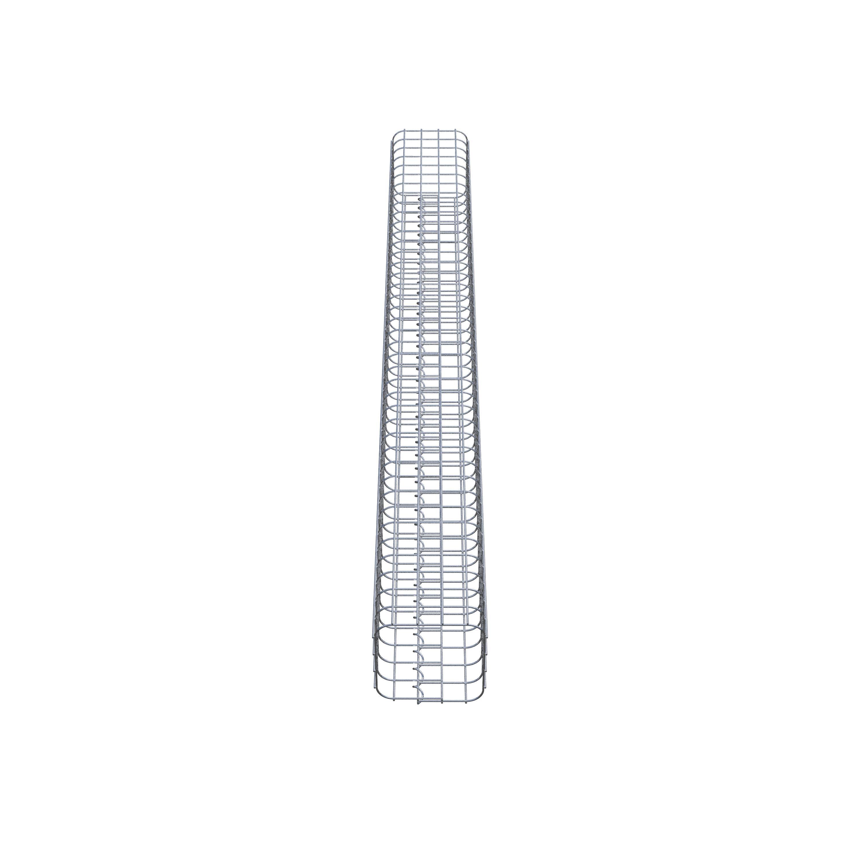 Gabion column square 22 cm x 22 cm, 200 cm high, MW 5 cm x 5 cm