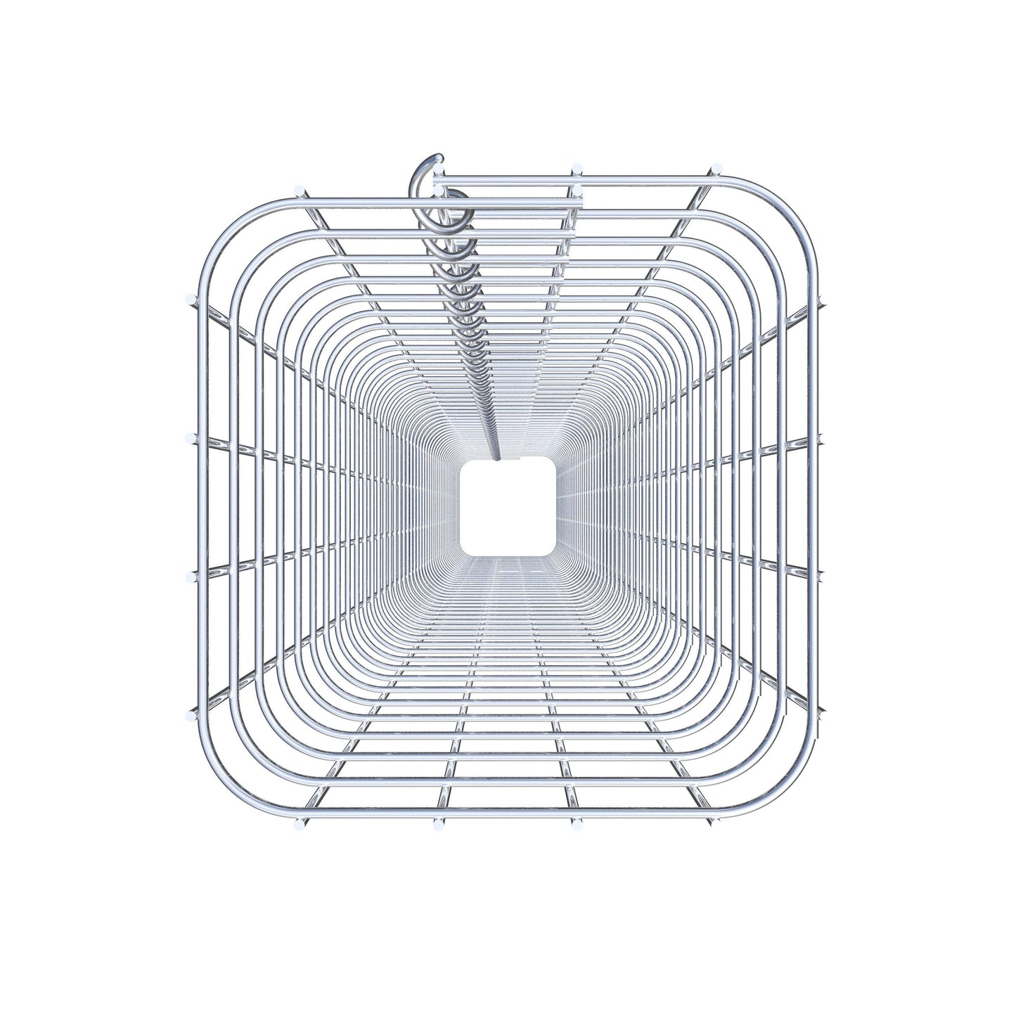 Gabion column square 22 cm x 22 cm, 230 cm high, MW 5 cm x 5 cm