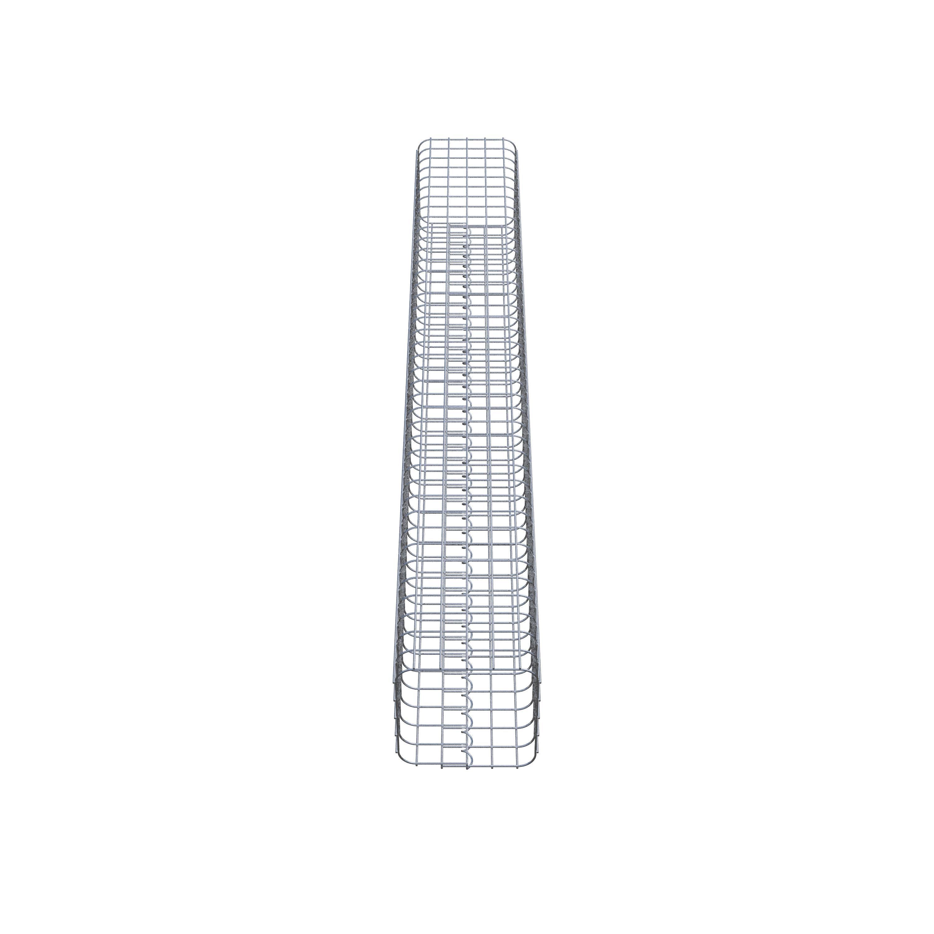 Gabion column square 27 cm x 27 cm, 200 cm high, MW 5 cm x 5 cm