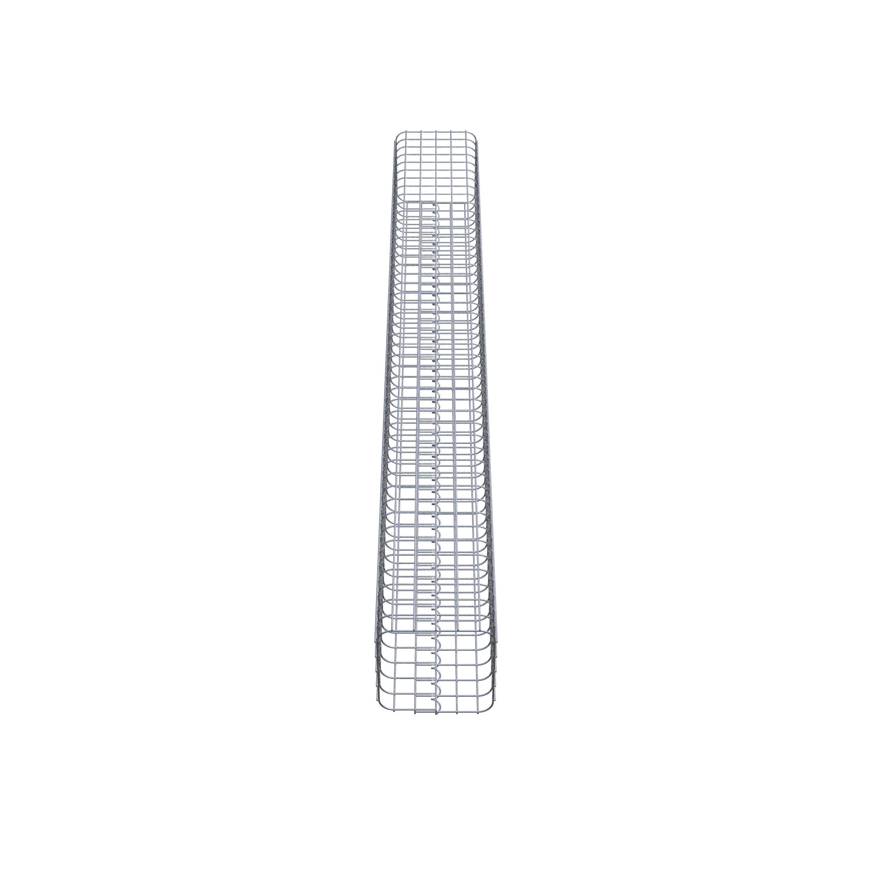 Gabion column square 27 cm x 27 cm, 230 cm high, MW 5 cm x 5 cm