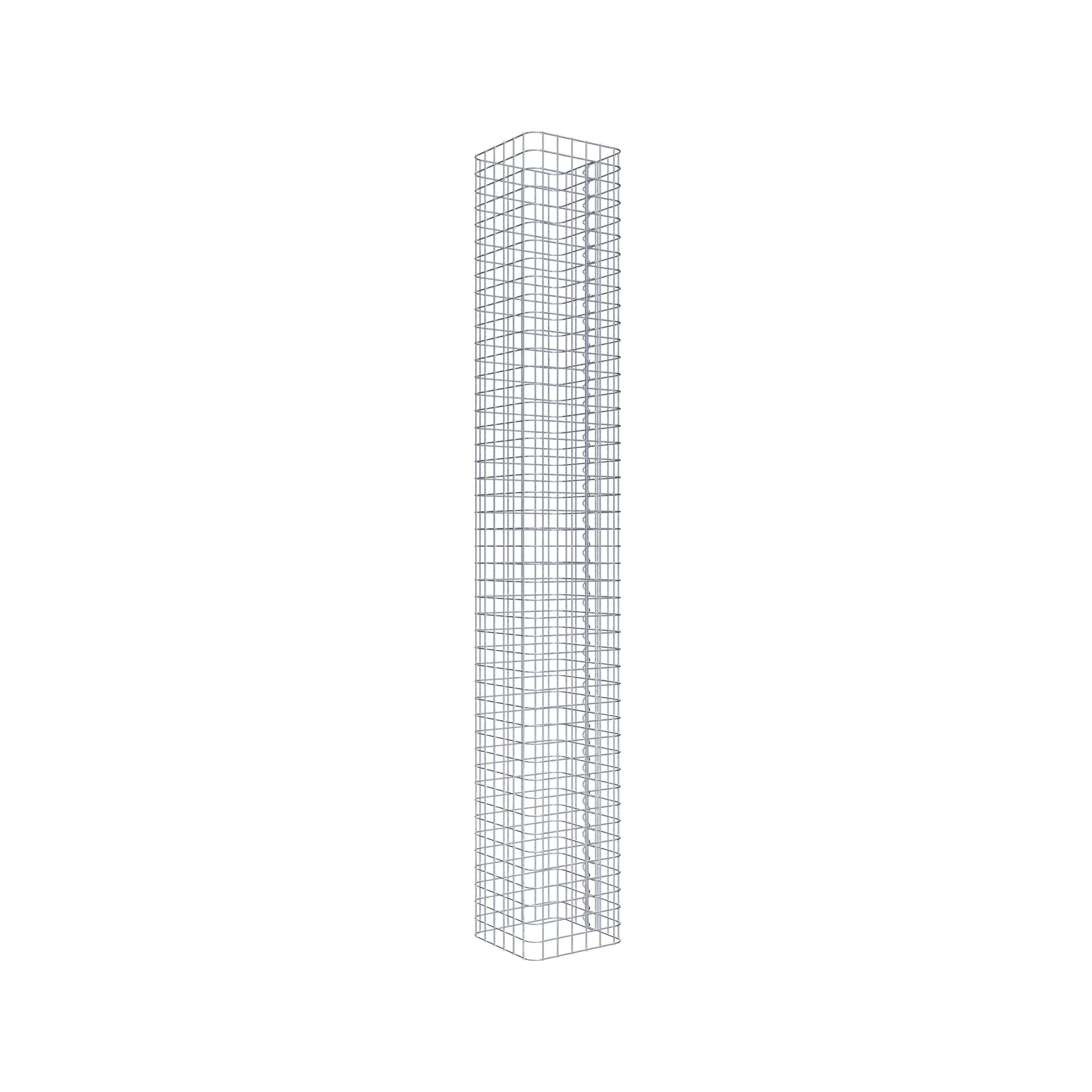 Gabion column square 32 cm x 32 cm, 230 cm height, MW 5 cm x 5 cm