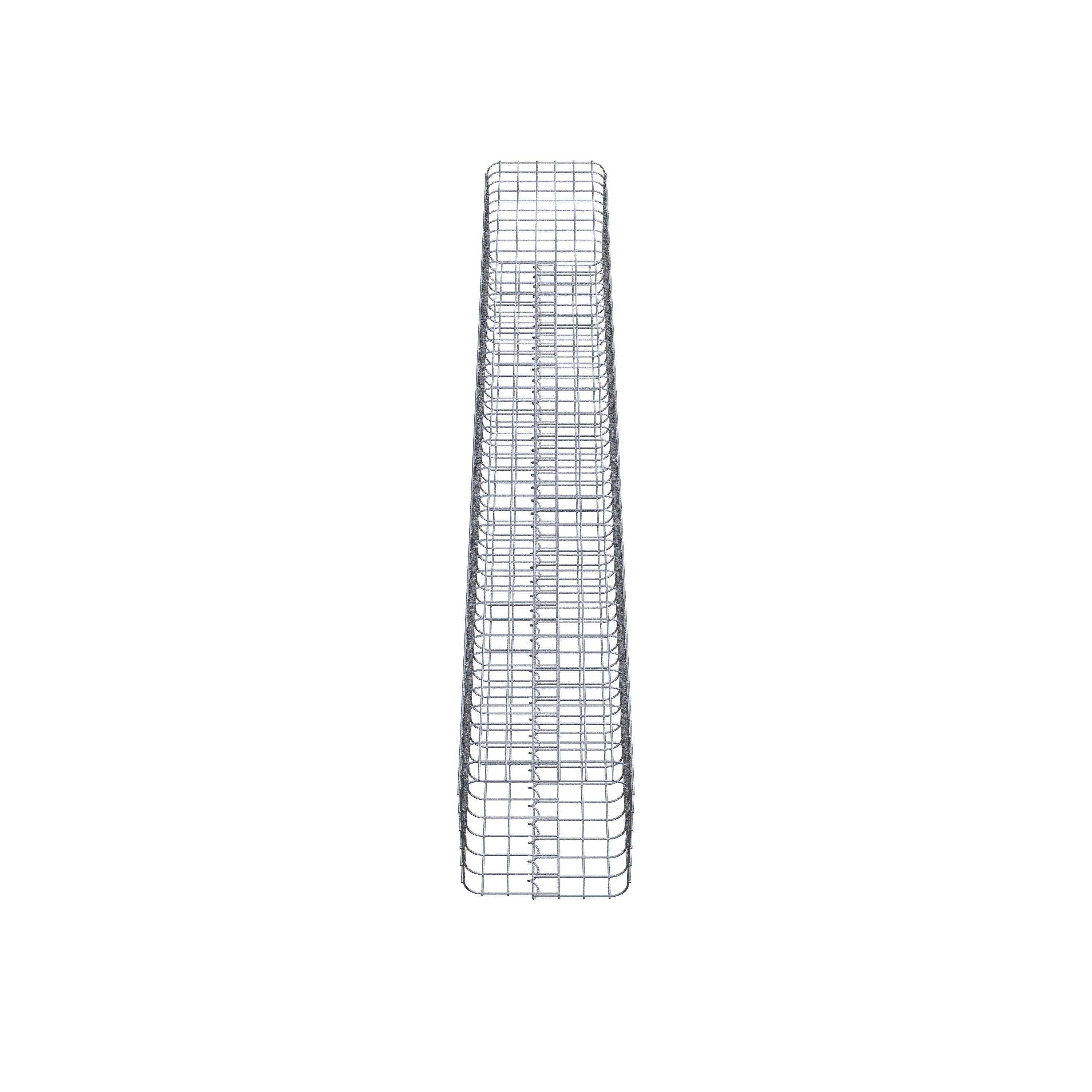 Gabion column square 32 cm x 32 cm, 230 cm height, MW 5 cm x 5 cm