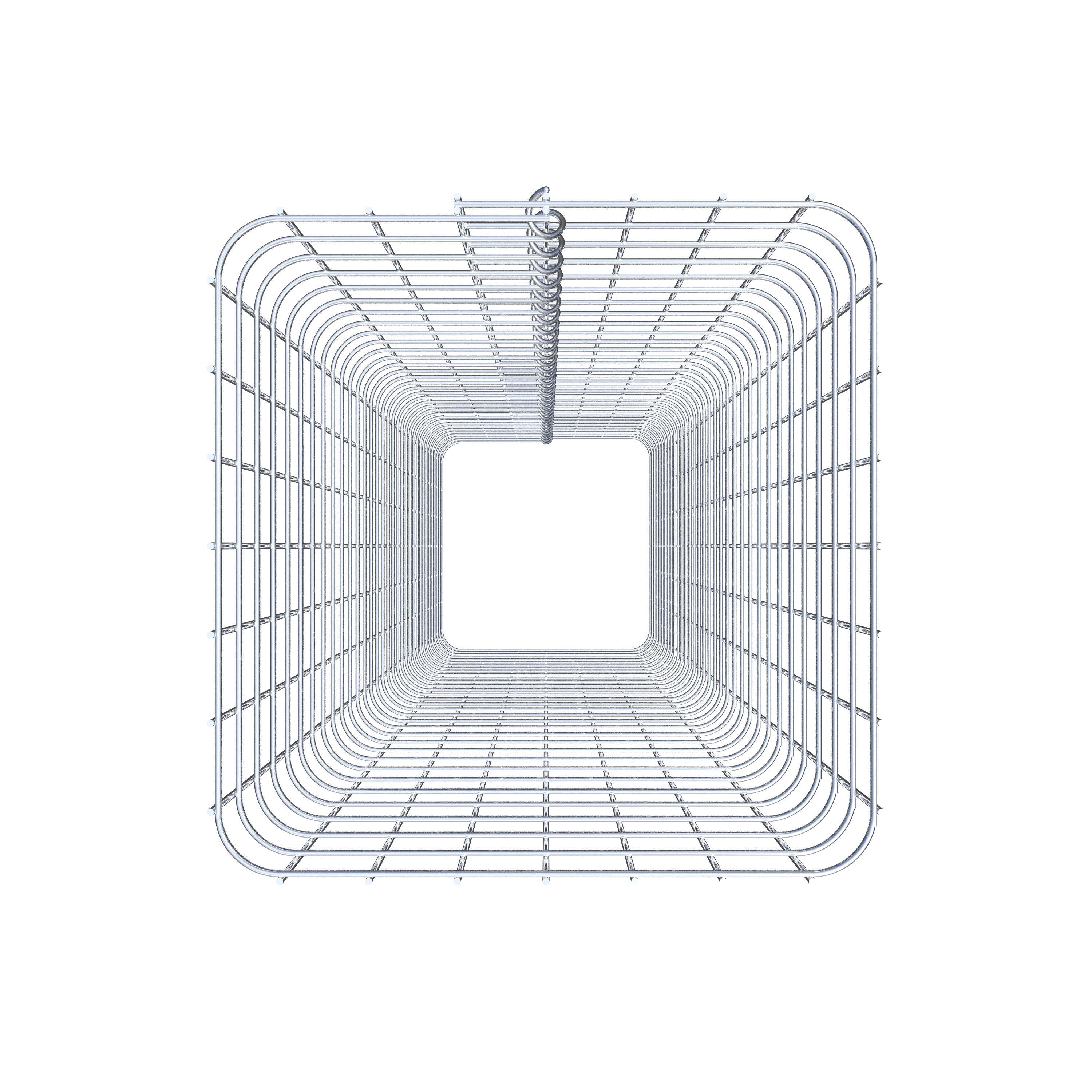 Schanskorfzuil hoekig 37 cm x 37 cm, 160 cm hoog, MW 5 cm x 5 cm