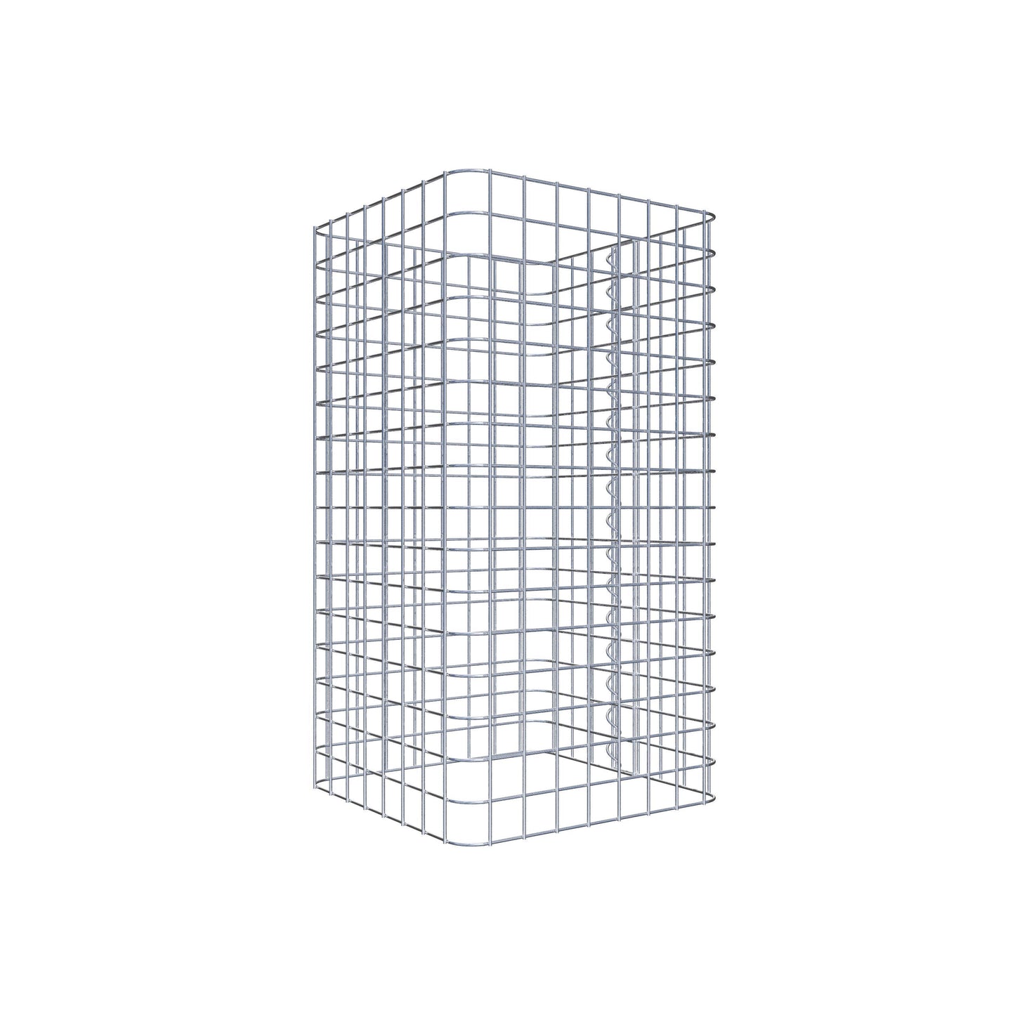 Colonne de gabion carrée 42 cm x 42 cm, hauteur 80 cm, MW 5 cm x 5 cm