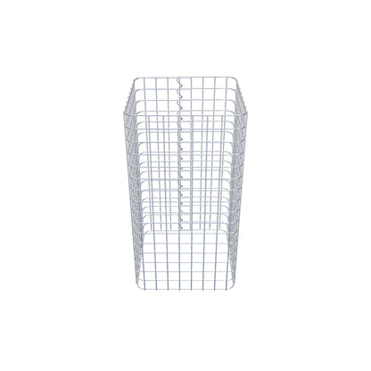 Colonne de gabion carrée 42 cm x 42 cm, hauteur 80 cm, MW 5 cm x 5 cm