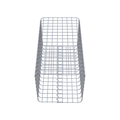 Colonne de gabion carrée 42 cm x 42 cm, hauteur 80 cm, MW 5 cm x 5 cm