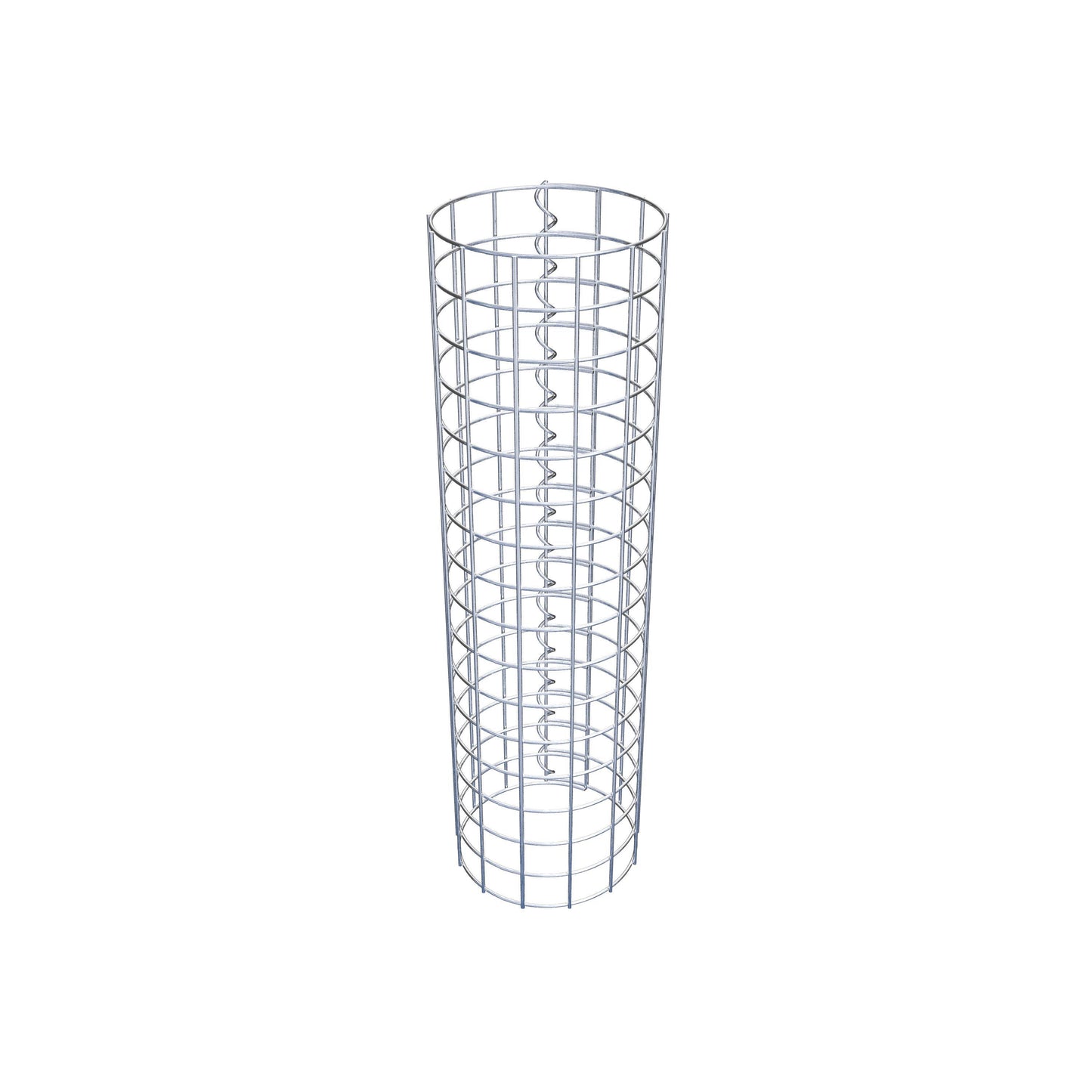 Colonne de gabion ronde 22 cm de diamètre, 80 cm de hauteur, maille 5 cm x 5 cm