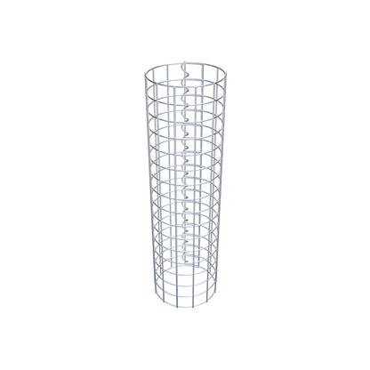 Colonne de gabion ronde 22 cm de diamètre, 80 cm de hauteur, maille 5 cm x 5 cm