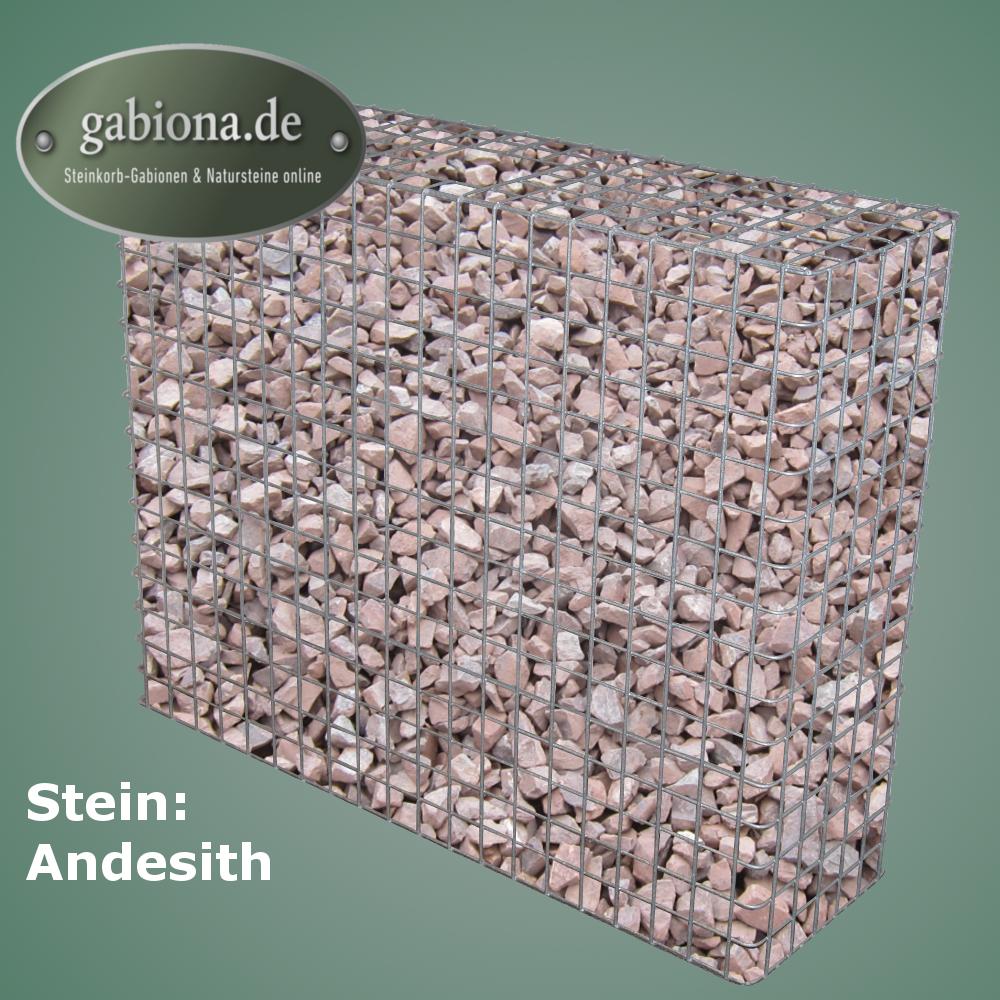 Thermisch verzinkte schanskorf 102 cm x 82 cm x 32 cm, maaswijdte 5 cm x 5 cm, volledig gelast