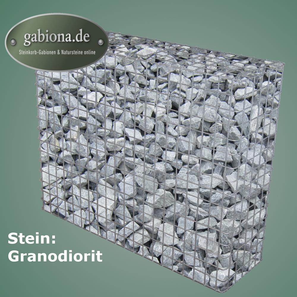 Gabion hot-dip galvanized 102 cm x 82 cm x 32 cm, mesh size 5 cm x 5 cm, fully welded