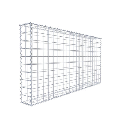 Gabion 200 cm x 100 cm x 20 cm (L x H x D), mesh size 10 cm x 10 cm, spiral