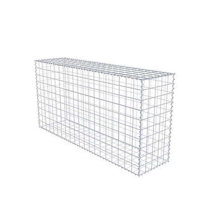 Gabion 200 cm x 100 cm x 50 cm (L x H x D), maskestørrelse 10 cm x 10 cm, spiral