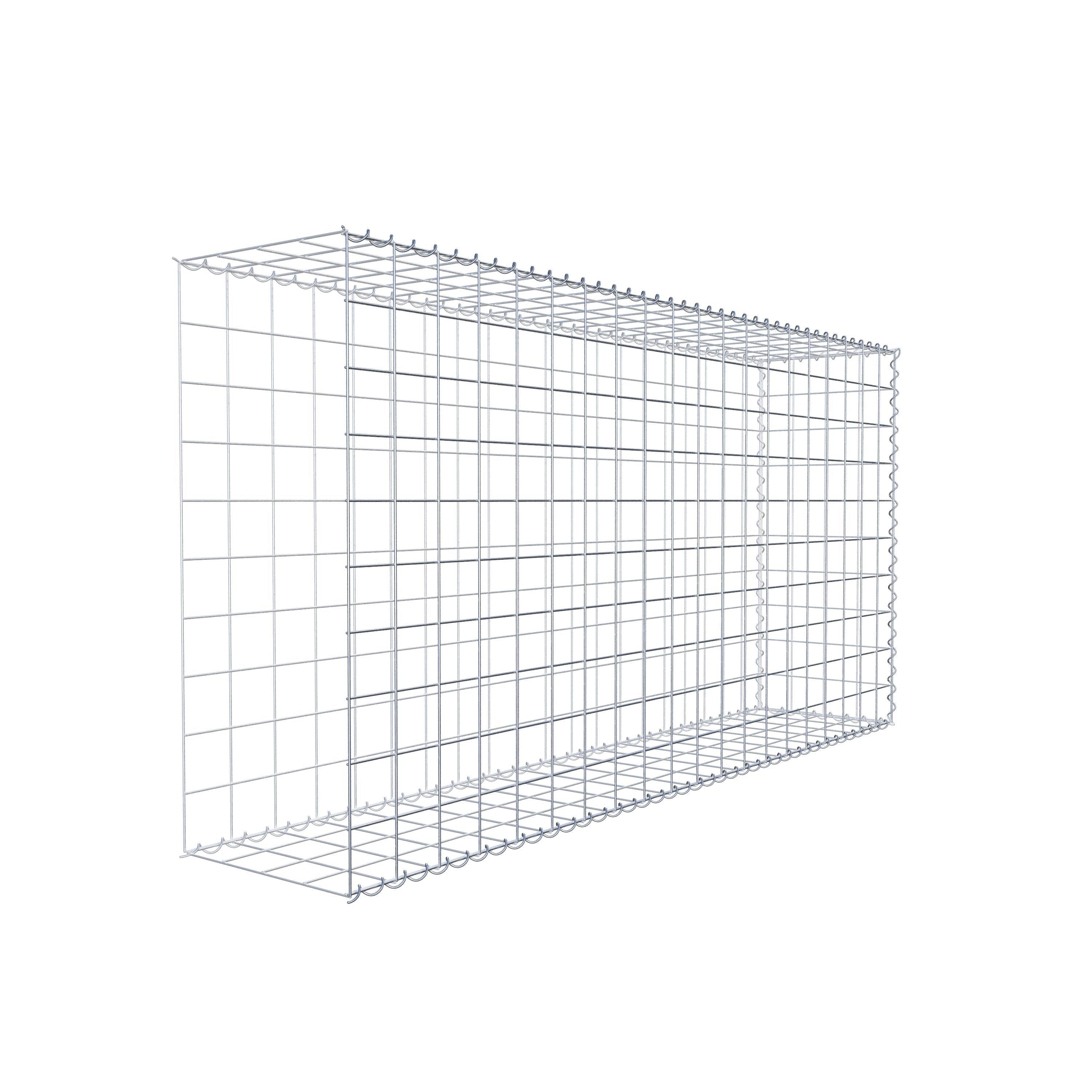 Gavión complementario tipo 2 200 cm x 100 cm x 40 cm (L x A x P), malla 10 cm x 10 cm, espiral