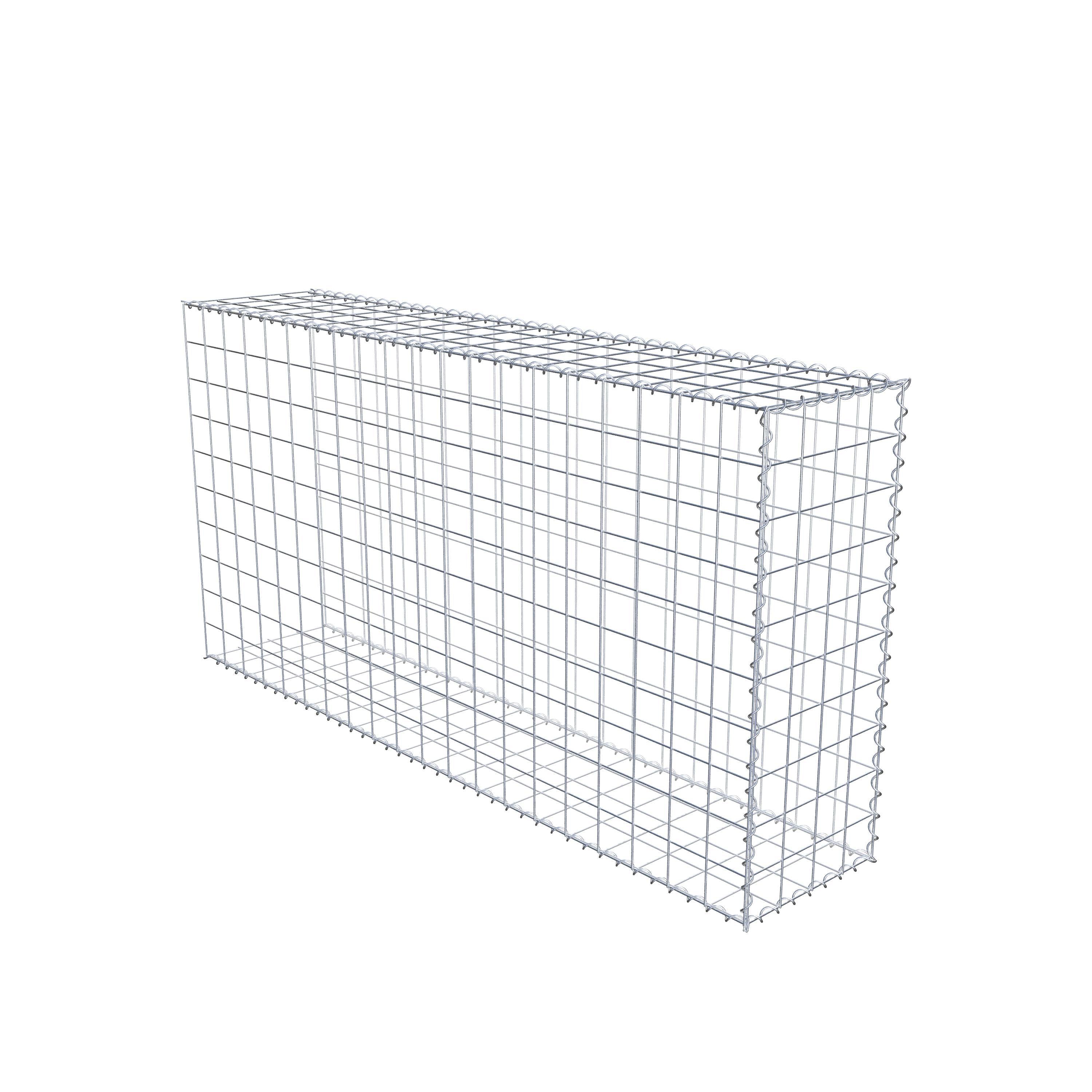 Extra gabion typ 2 200 cm x 100 cm x 40 cm (L x H x D), maskstorlek 10 cm x 10 cm, spiral