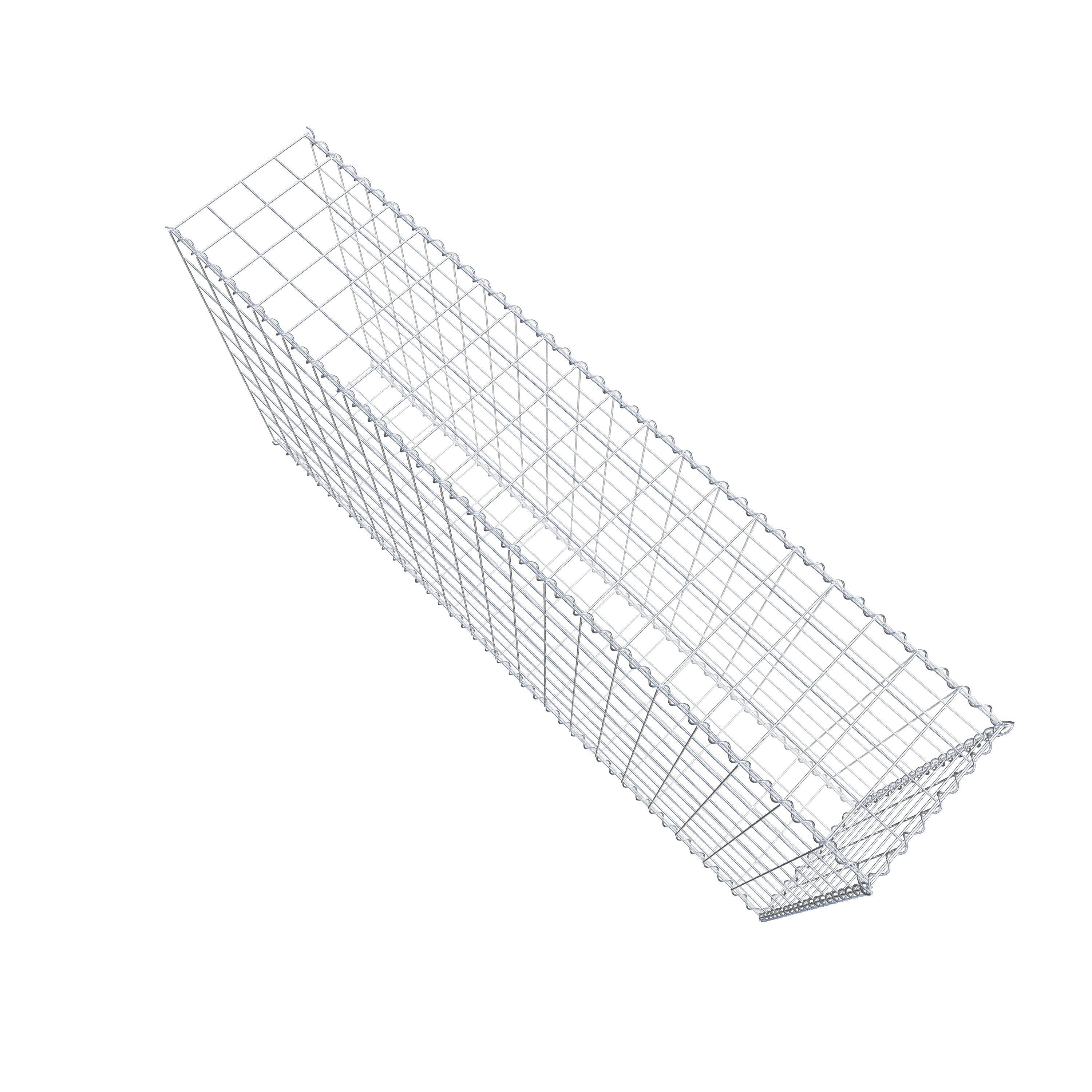 Grown-on gabion type 2 200 cm x 100 cm x 40 cm (L x H x D), mesh size 10 cm x 10 cm, spiral