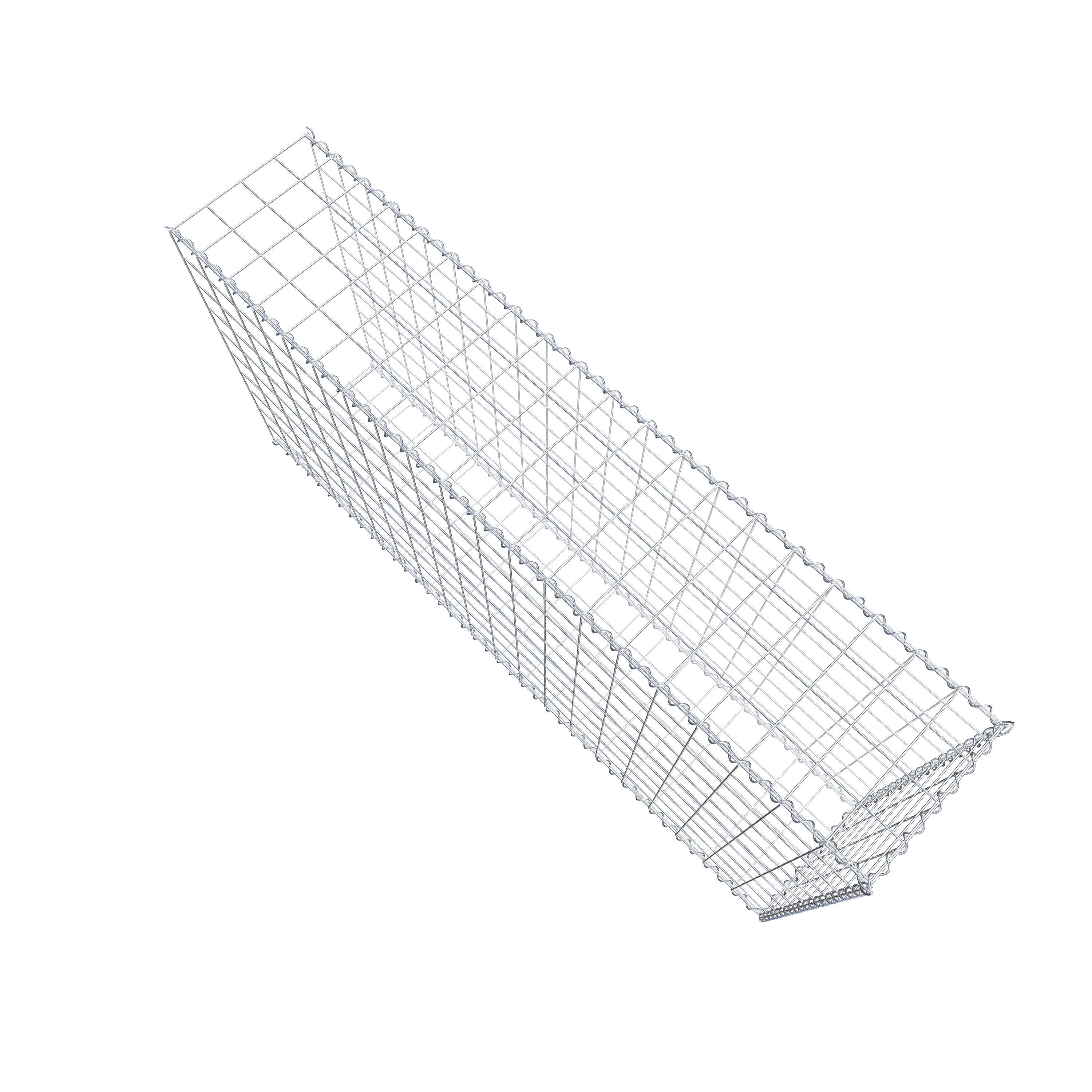 Gavión complementario tipo 2 200 cm x 100 cm x 40 cm (L x A x P), malla 10 cm x 10 cm, espiral