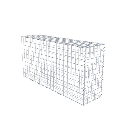 Opvokset gabion type 2 200 cm x 100 cm x 50 cm (L x H x D), maskestørrelse 10 cm x 10 cm, spiral
